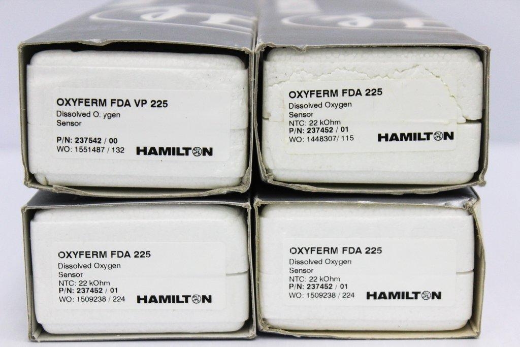 Hamilton Oxyferm FDA VP 225 Dissolved Oxygen Sensor Set 4 Near New Condition
