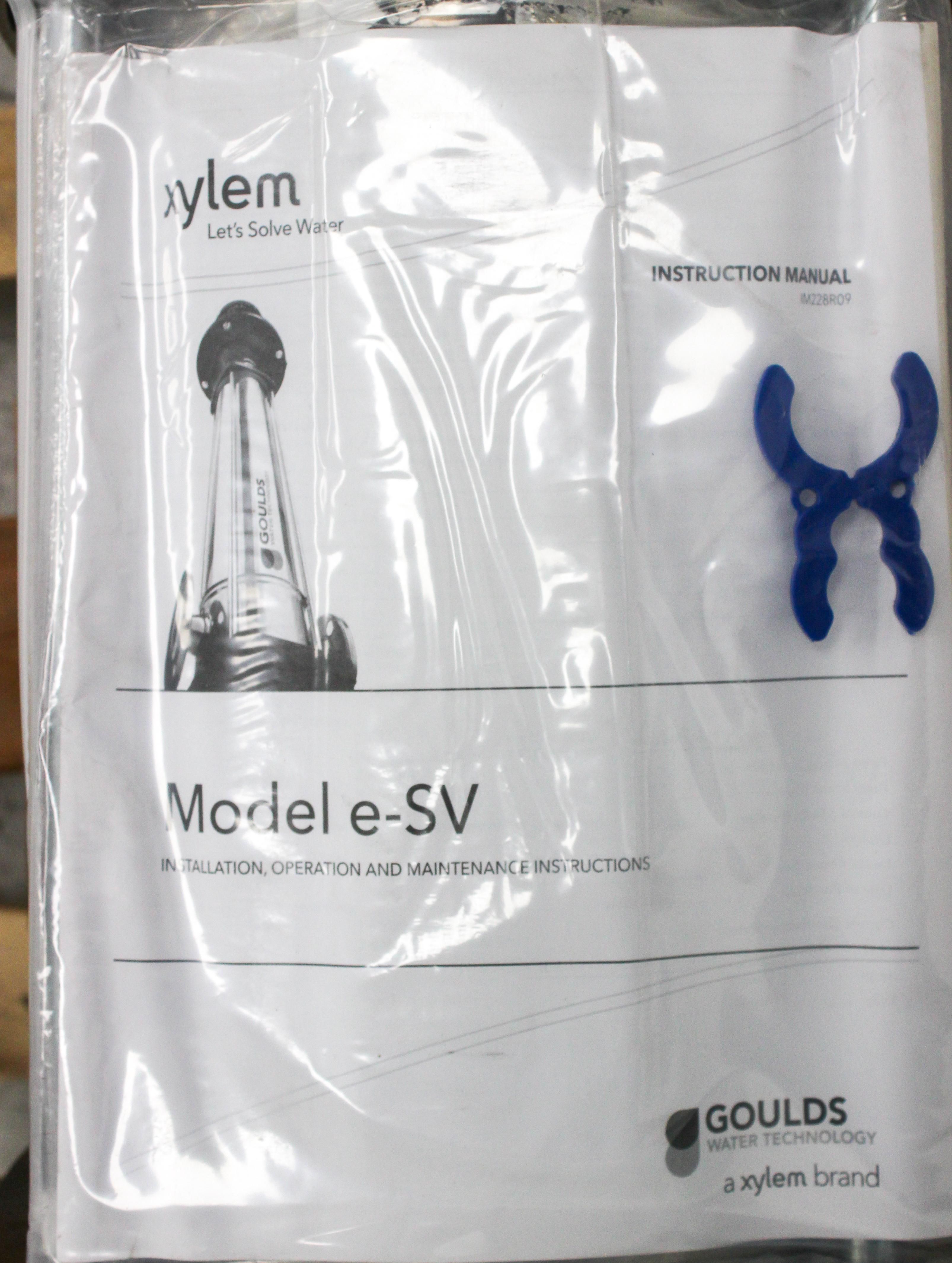 Goulds e-SV Pump ESV 5X5X5-2P-BP Multistage Electric 3600 RPM 250F Max