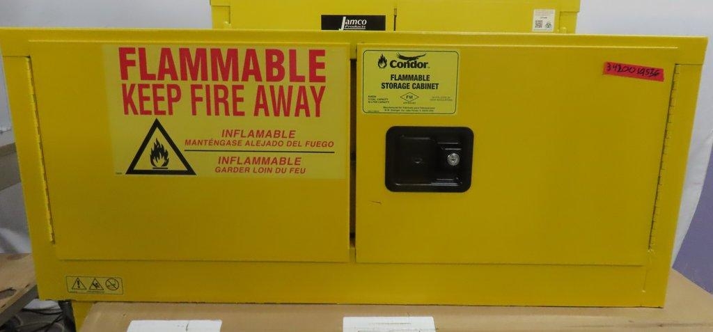 Condor Inc 12 Gallon Flammable Storage Cabinet Excellent Condition USA