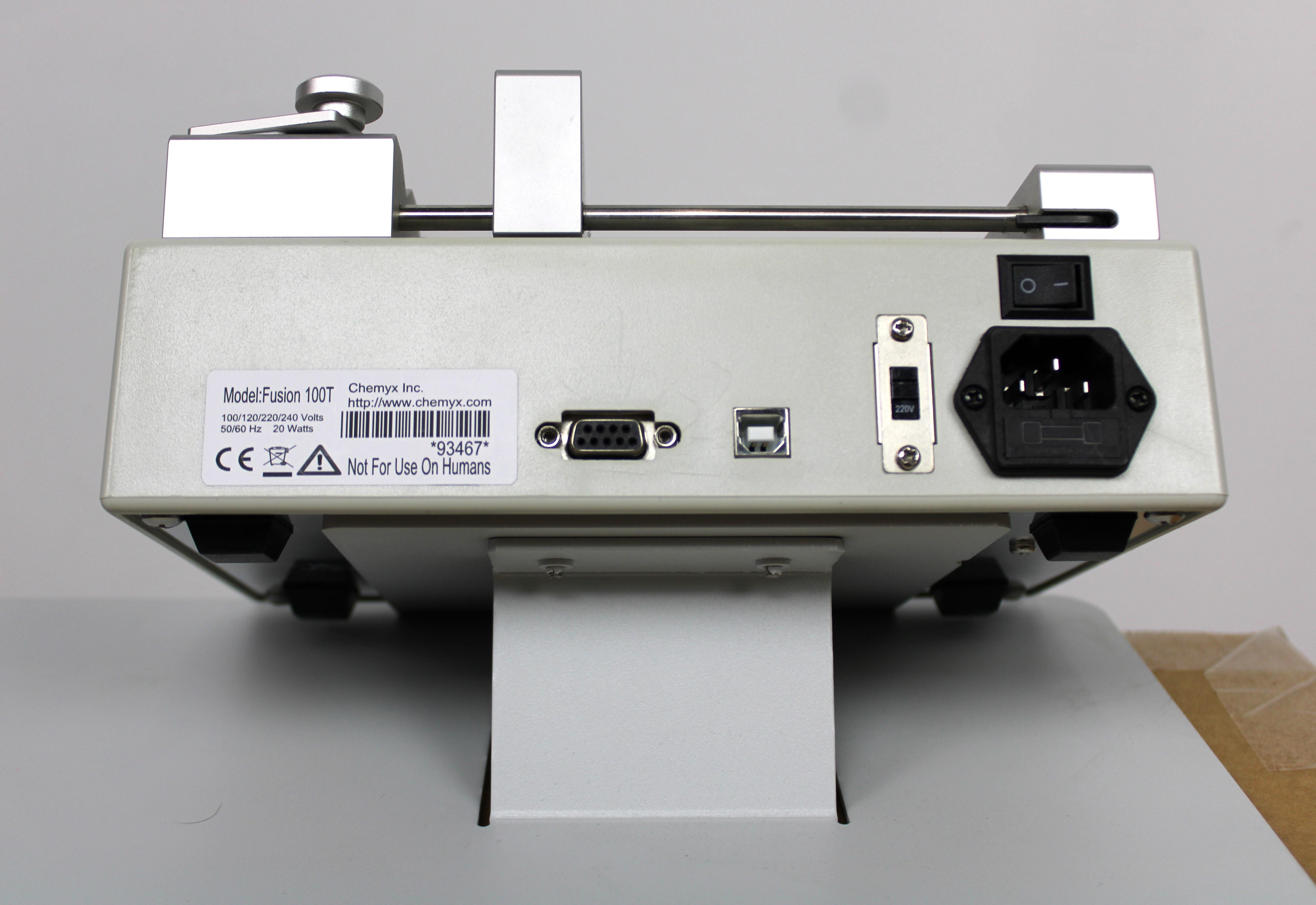 Chemyx Fusion 100T Syringe Pump High Precision Dosing 0.0001L/min 35lb Force