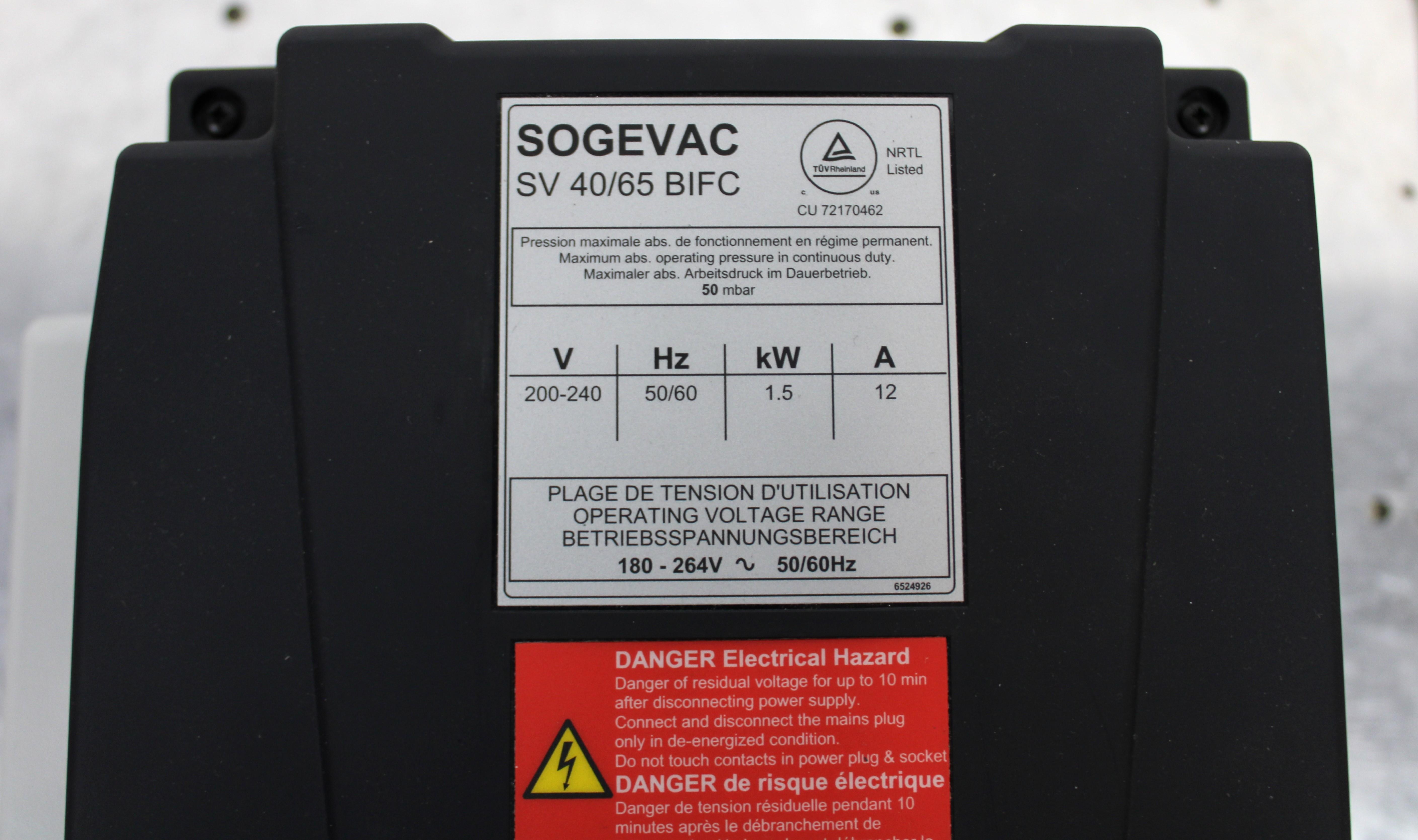 Leybold SV65BIFC Oil Sealed Vacuum Pump Noise Reduction Compact Design 2017