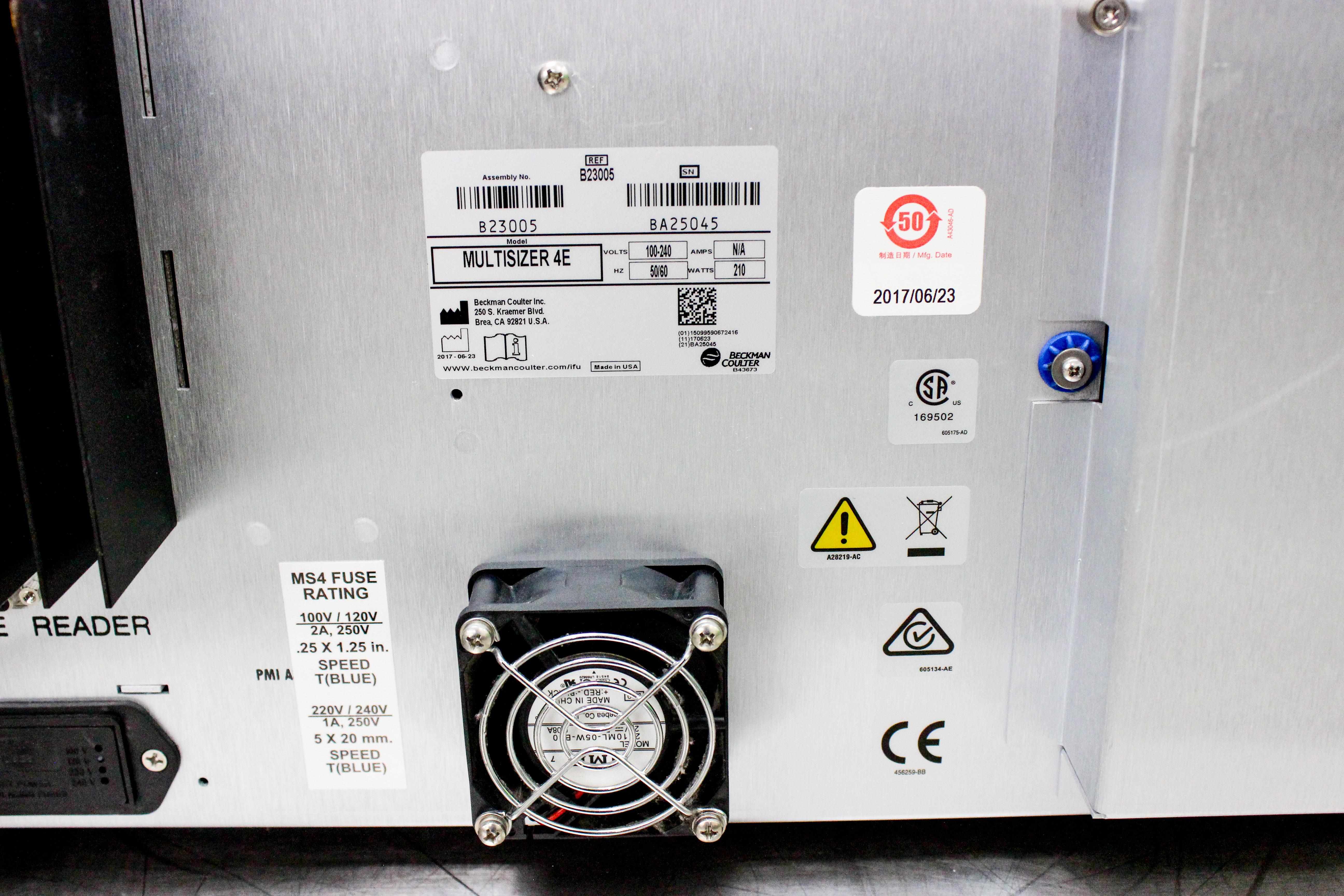 Beckman Coulter Multisizer 4e Particle Counter 0.2-1600 µm Aperture Range