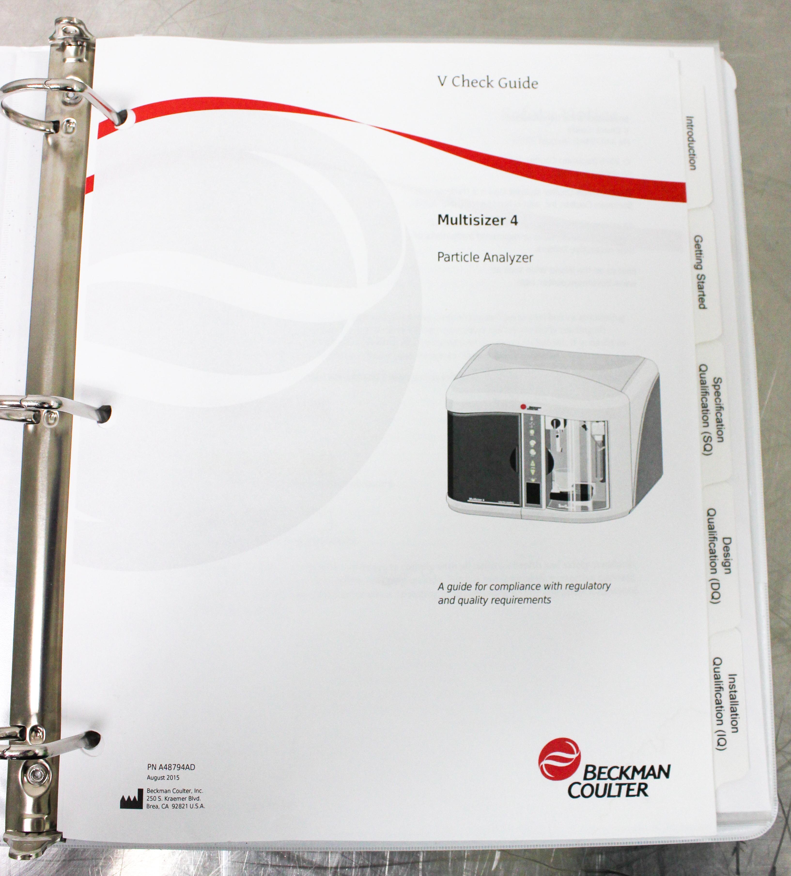 Beckman Coulter Multisizer 4e Particle Counter 0.2-1600 µm Aperture Range