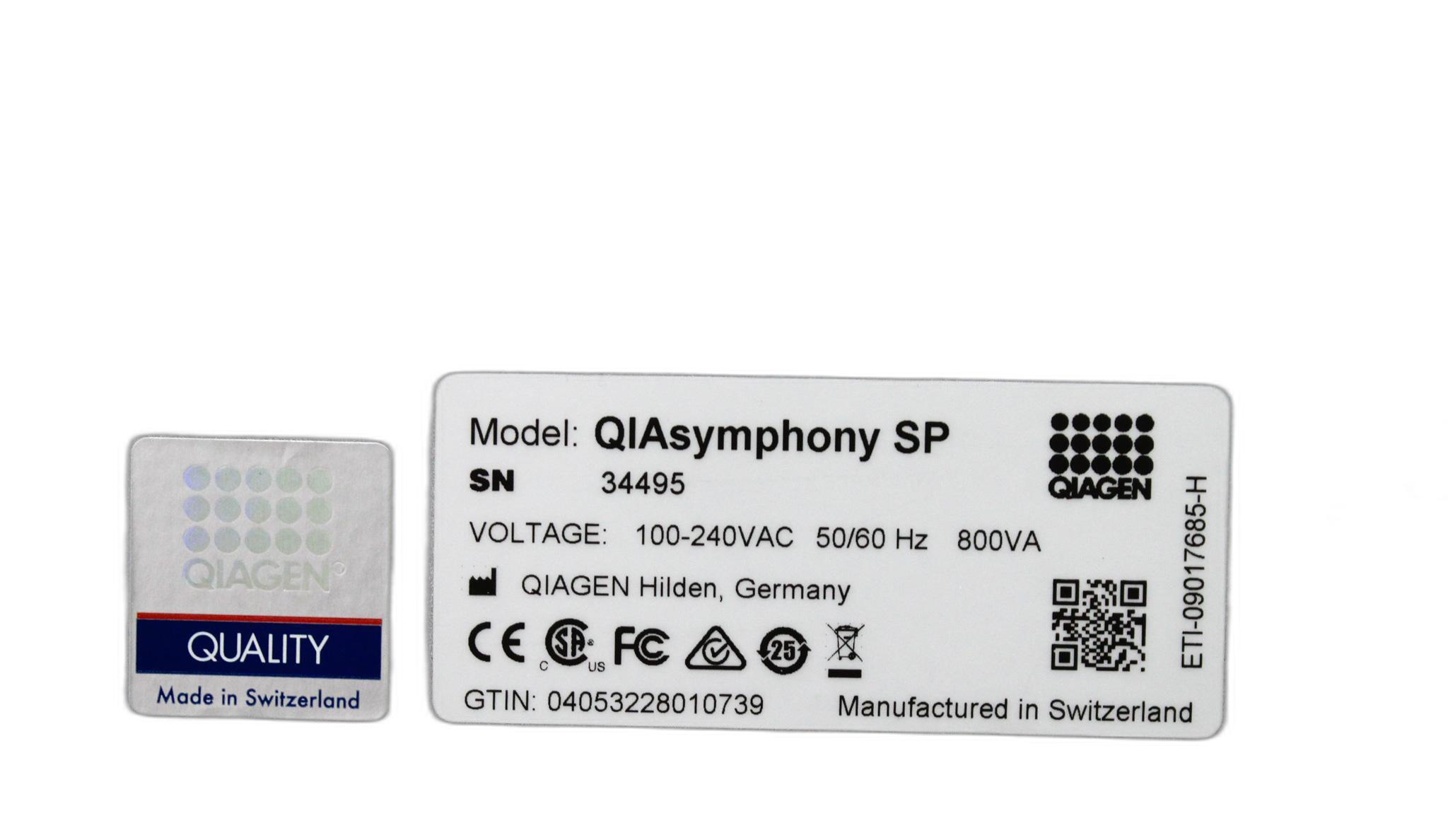 Qiagen QIAsymphony SP Nucleic Acid Extractor for Automated Sample Processing
