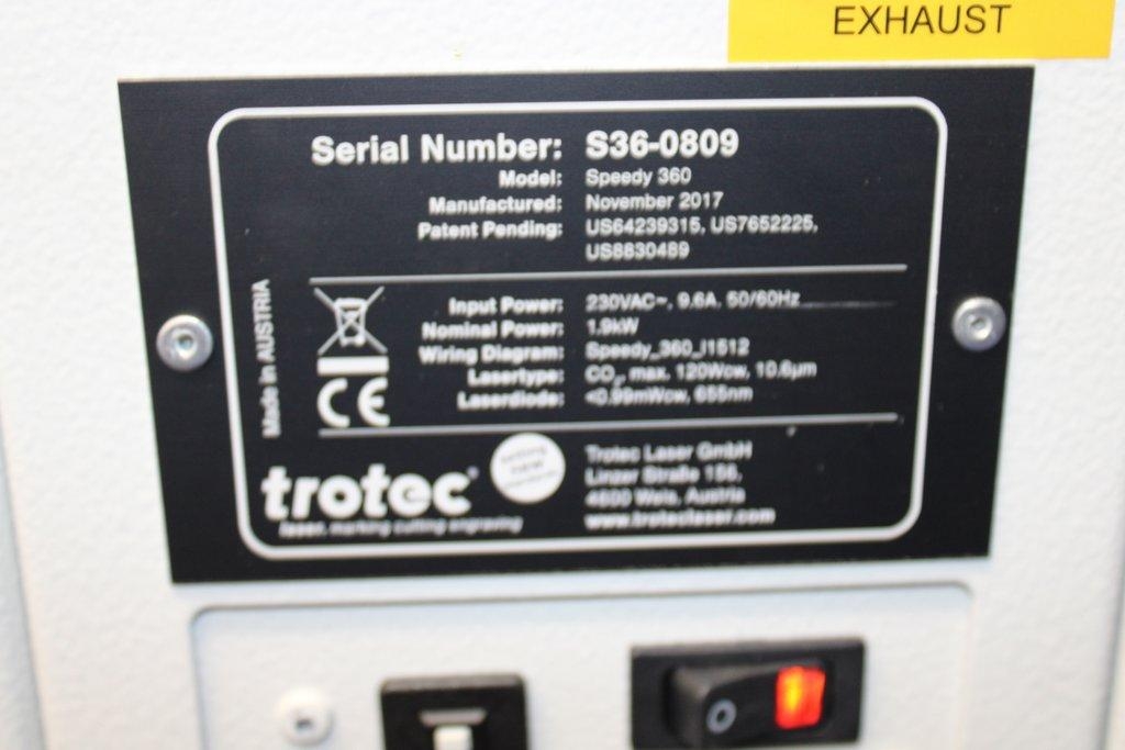 Trotec Speedy 360 Laser Module, Good Condition, Includes Software CD & Manual