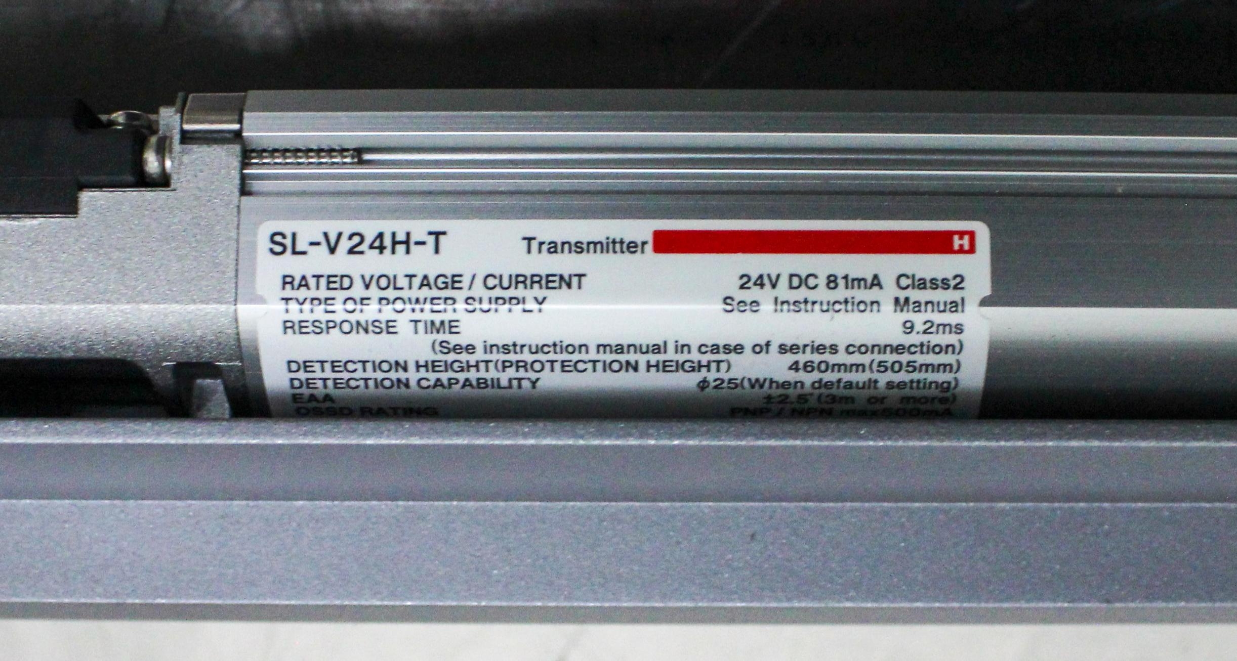 Keyence SL-V24H Light Curtain Transmitter Receiver 550mm 24 Beam Channels