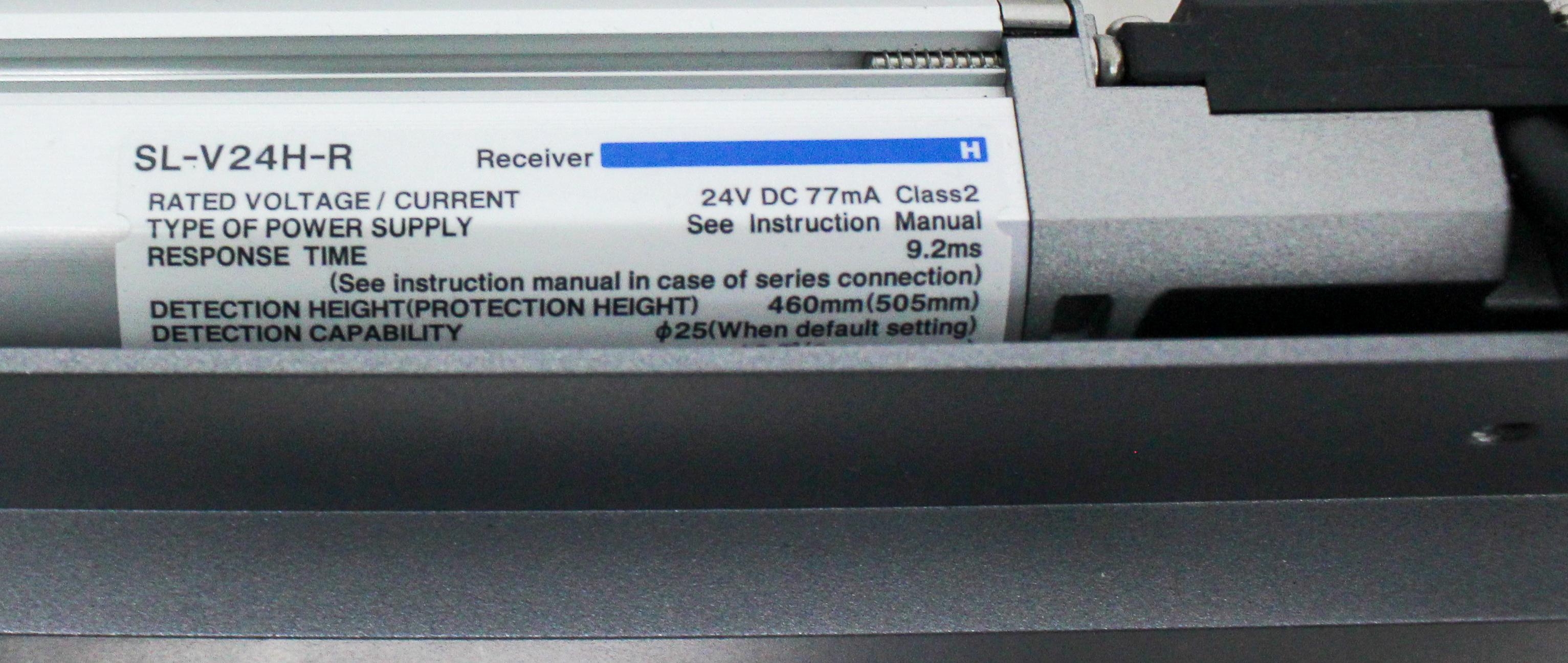 Keyence SL-V24H Light Curtain Transmitter Receiver 550mm 24 Beam Channels
