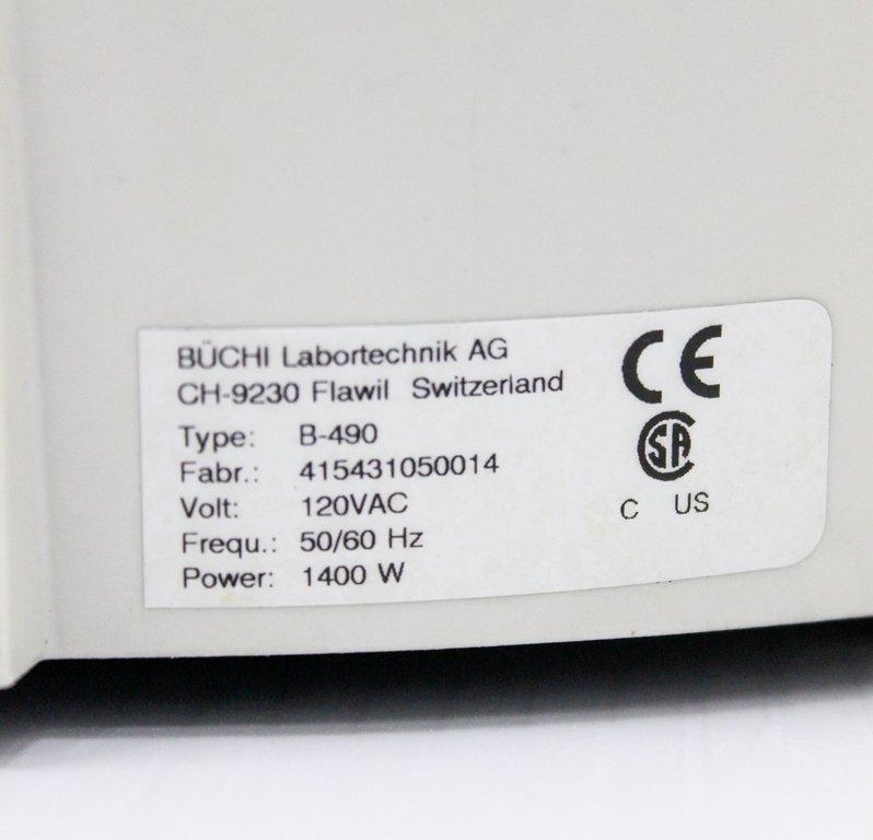 BUCHI B-490 Heating Bath VG Includes Power Cord Temp Range 120V 50/60Hz