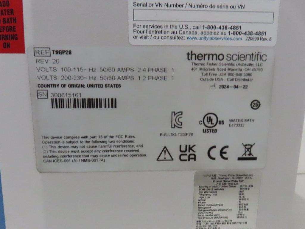 Thermo Precision GP 2S Water Bath Evaporator Near New Condition 15L
