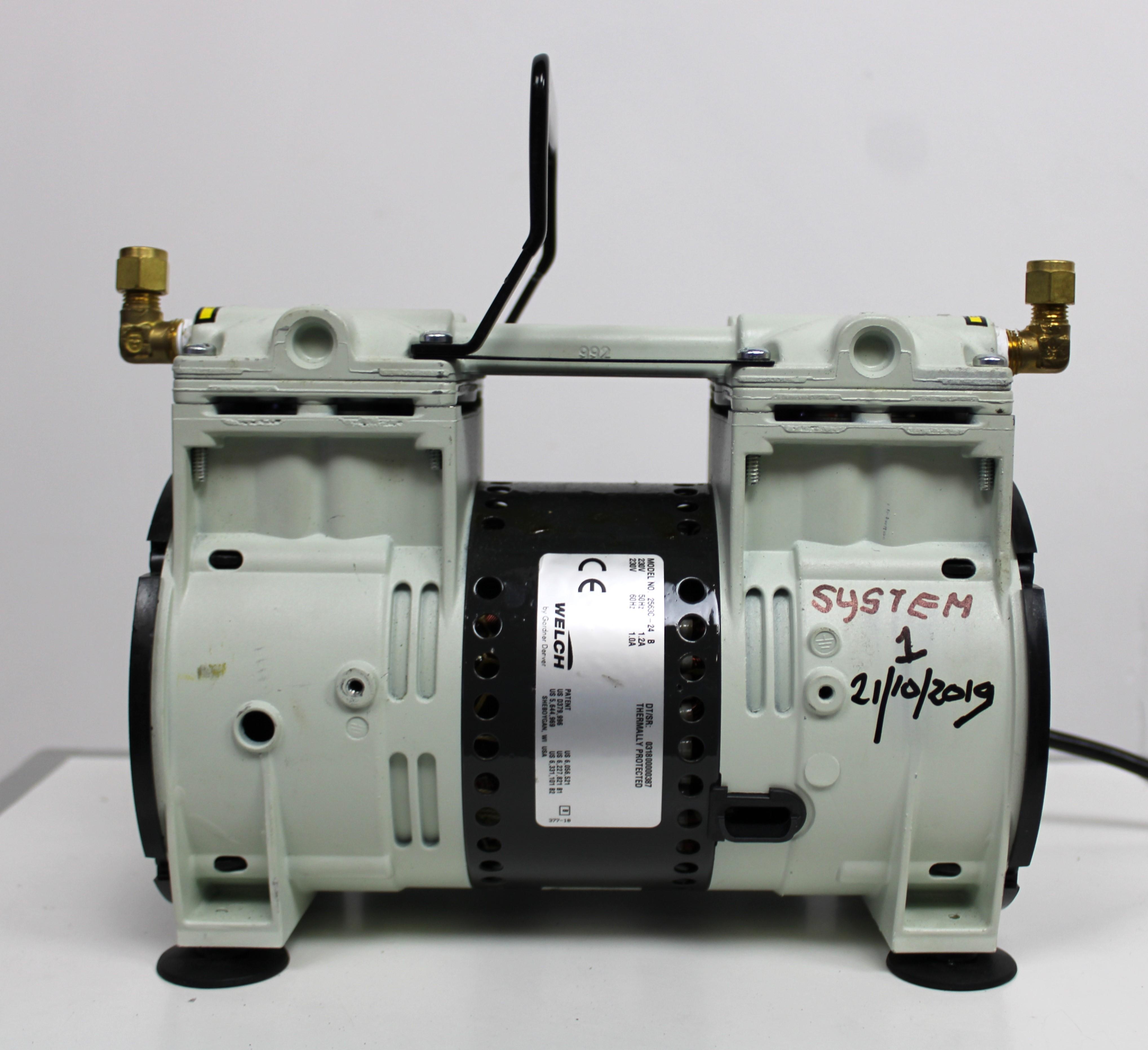 Welch 2563C-24 B Vacuum Pump Dry WOB-L Technology 65 LPM 230V 5 Torr