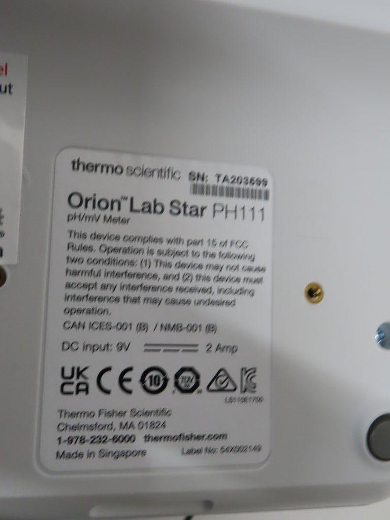 Thermo Orion Lab Star PH111 pH Meter Stand Near New Incomplete System