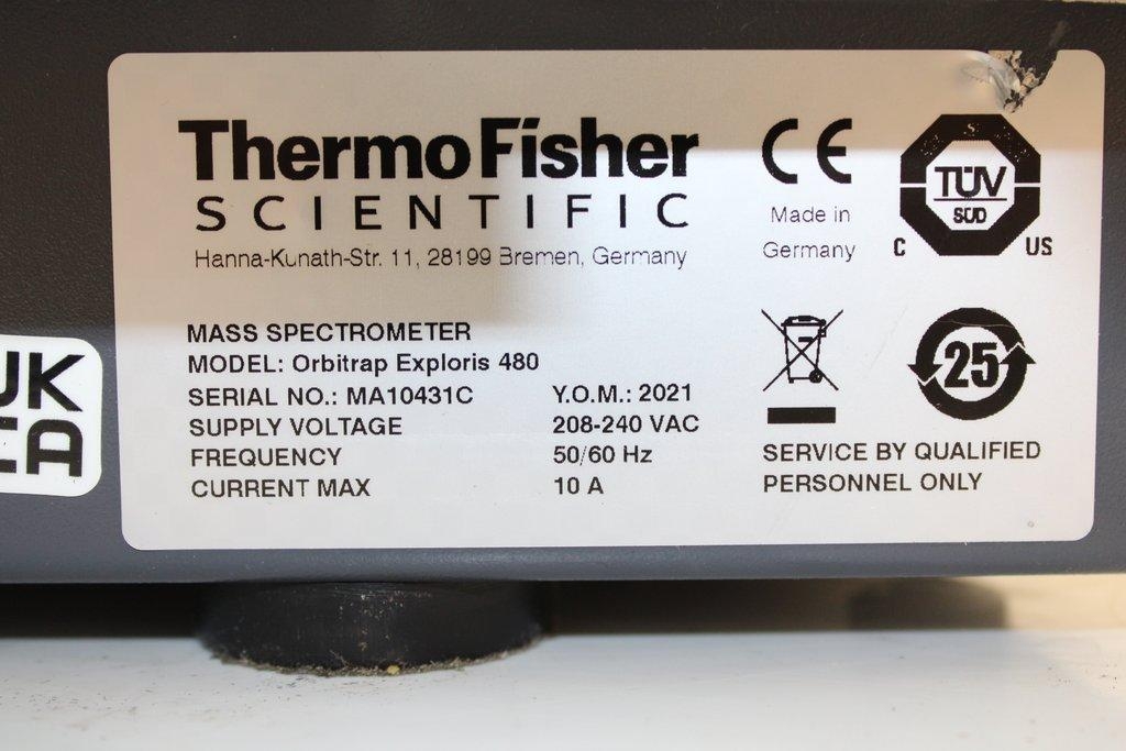 Thermo Orbitrap Exploris 480 Mass Spectrometer High Resolution Analysis