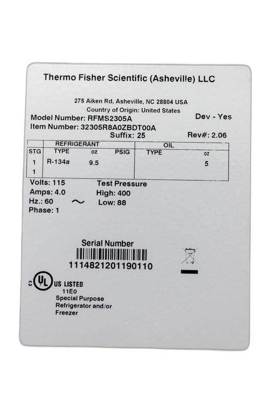 Thermo RFMS2305A Flammable Material Storage Refrigerator 5.5C Tested