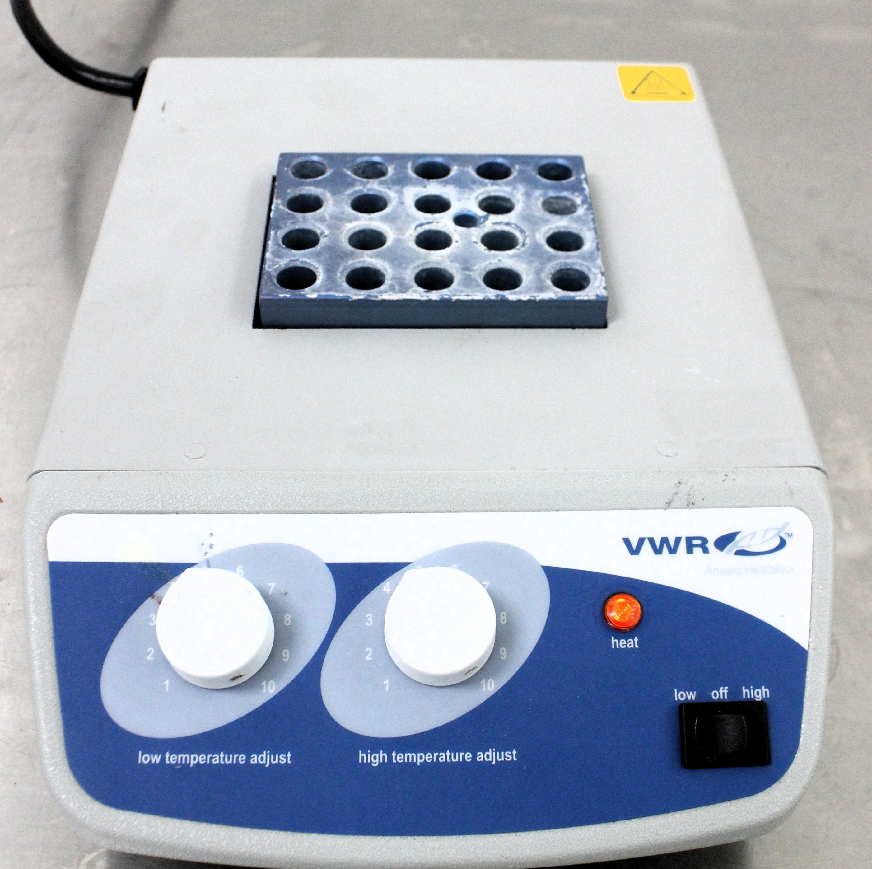 VWR Analog Heatblock Lab Dry Block Heater, 150C Range, Modular Blocks