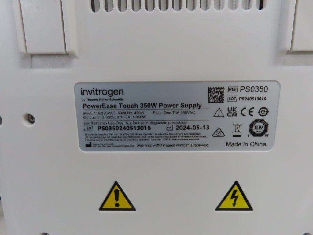 Invitrogen PowerEase Touch 350W Electrophoresis Power Supply High Efficiency