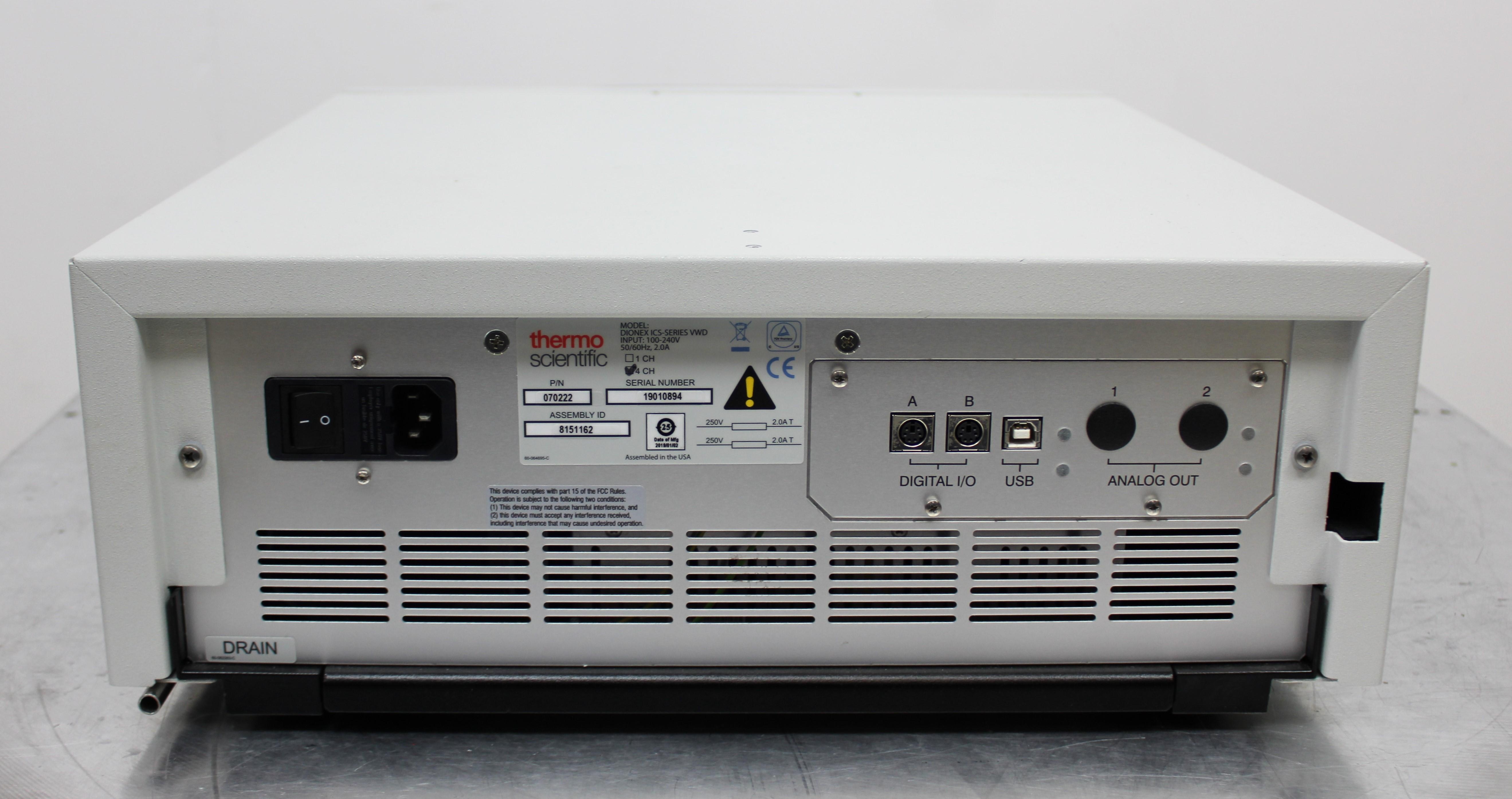 Thermo Dionex ICS-VWD Detector for IC/LC Analysis Dual-Beam UV-VIS 070222