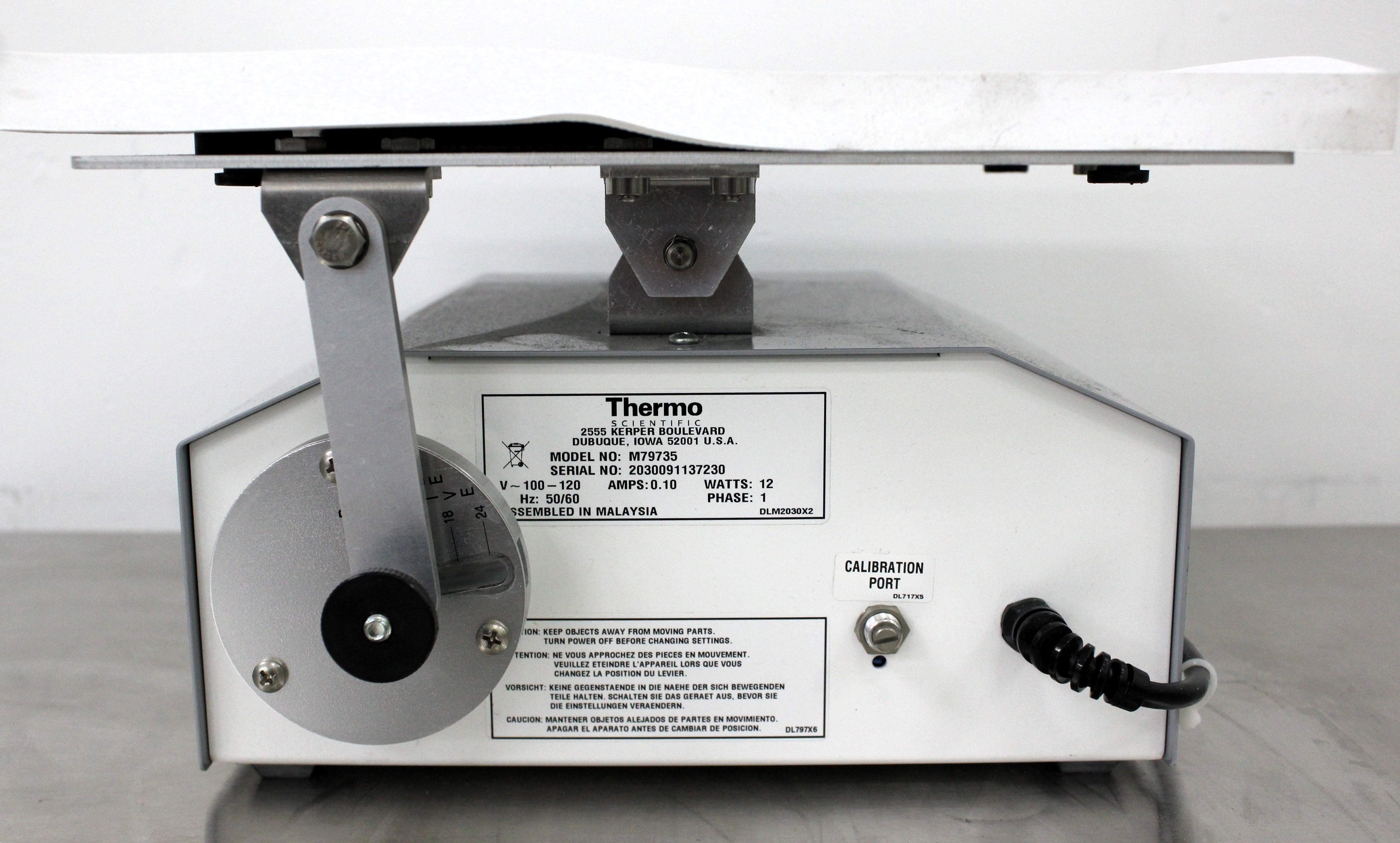 Thermo Scientific M79735 Rocker Platform Variable Speed Control 5-30 RPM