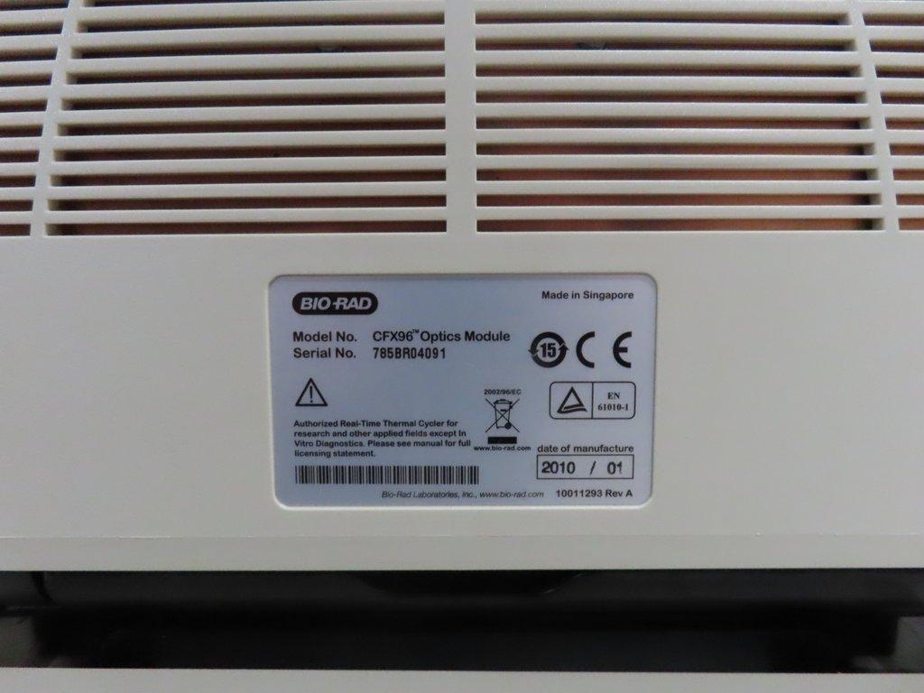 BIO-RAD CFX96 Optics Module Real-Time PCR System with C1000 Touch Cycler