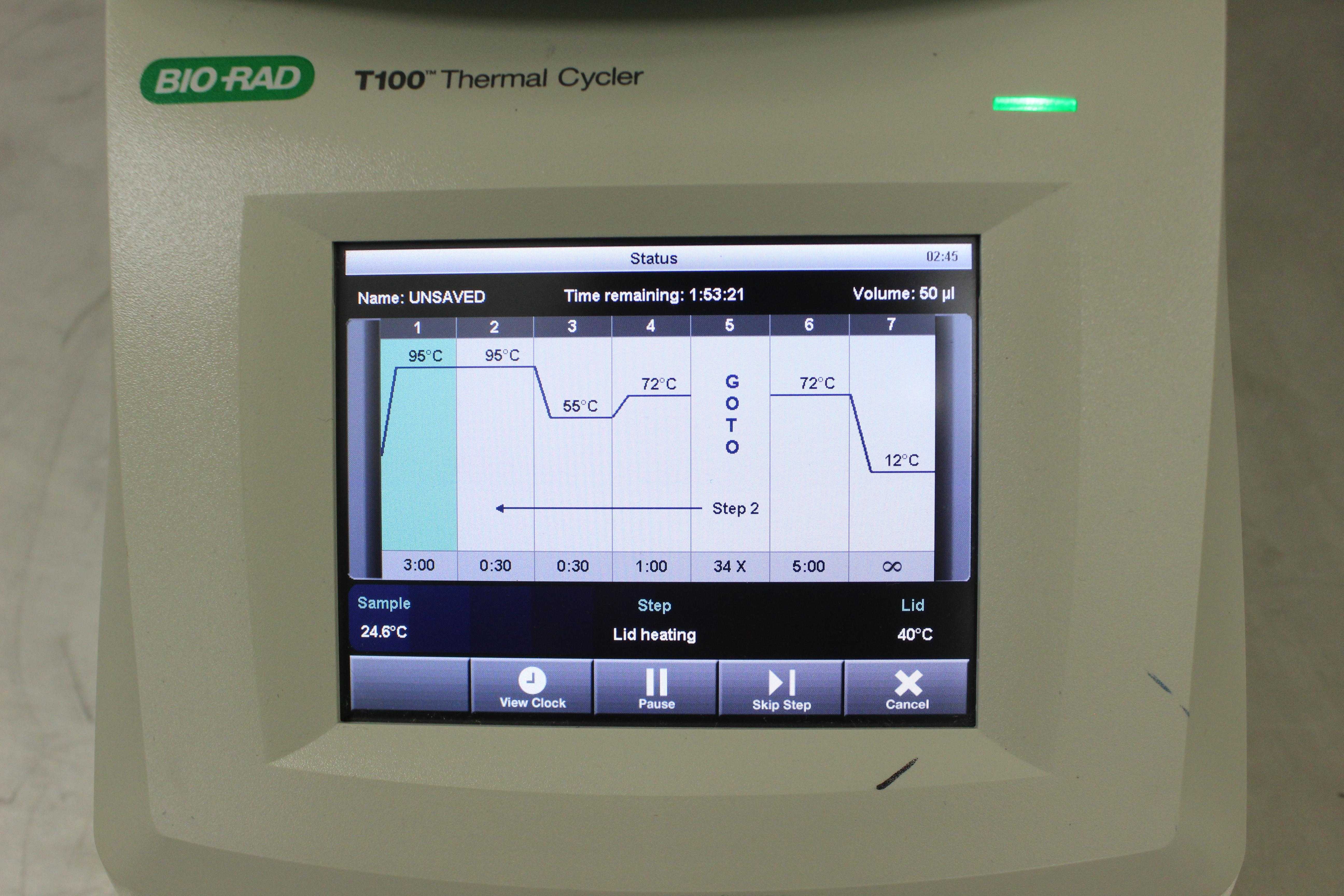BioRad T100 Thermal Cycler PCR Optimization Intuitive Touchscreen Gradient