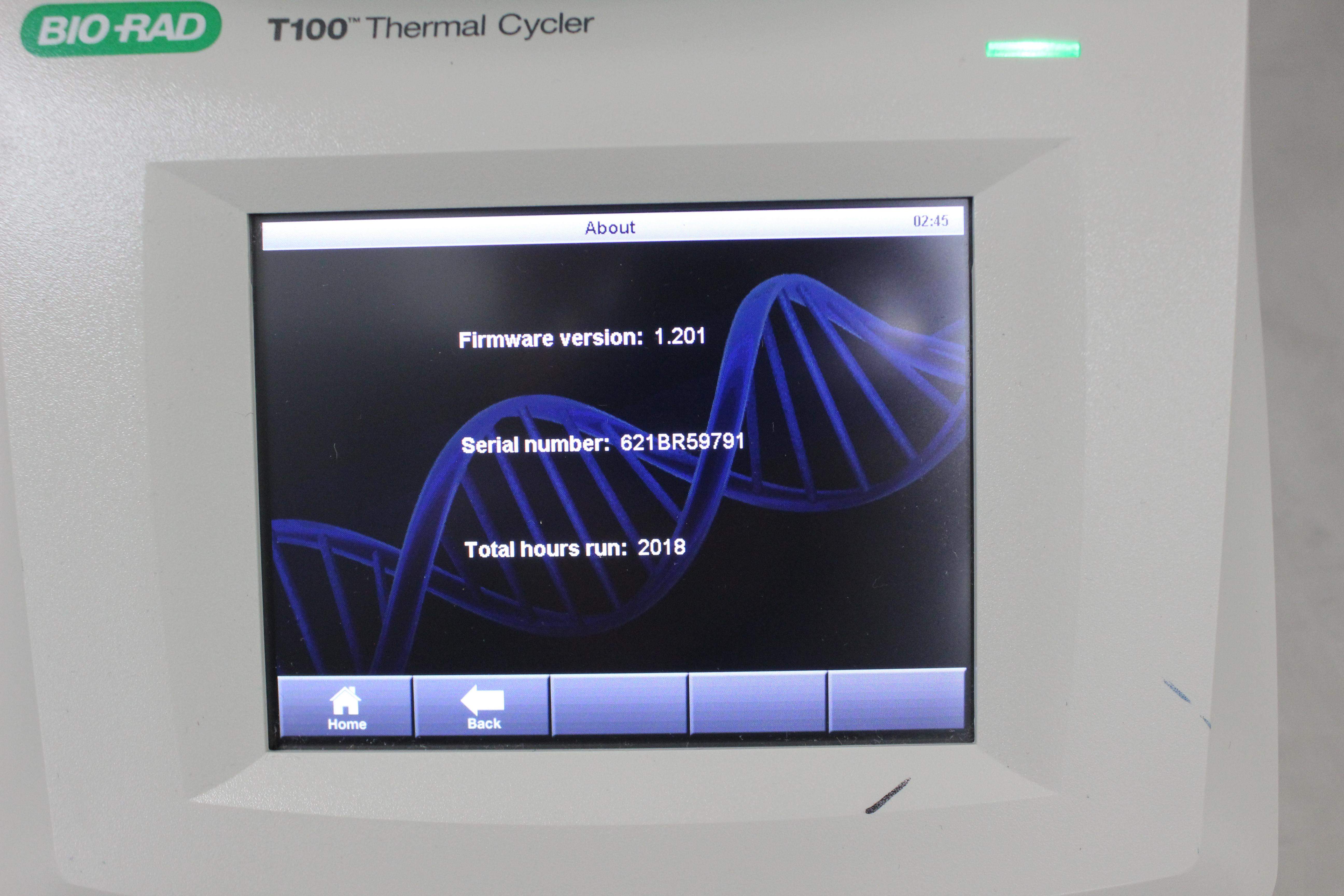 BioRad T100 Thermal Cycler PCR Optimization Intuitive Touchscreen Gradient