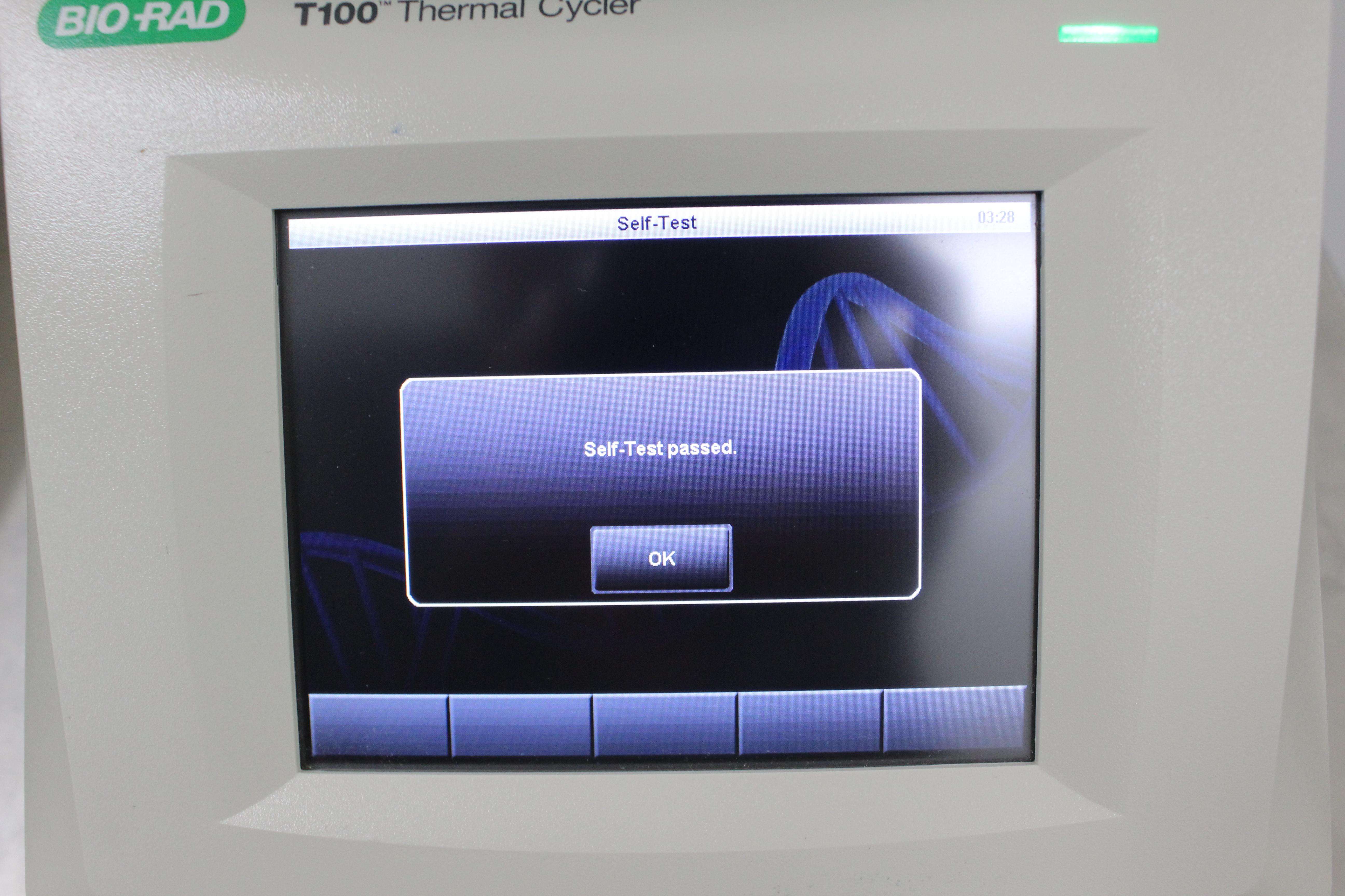 BioRad T100 Thermal Cycler PCR System Compact Touch Screen User Interface