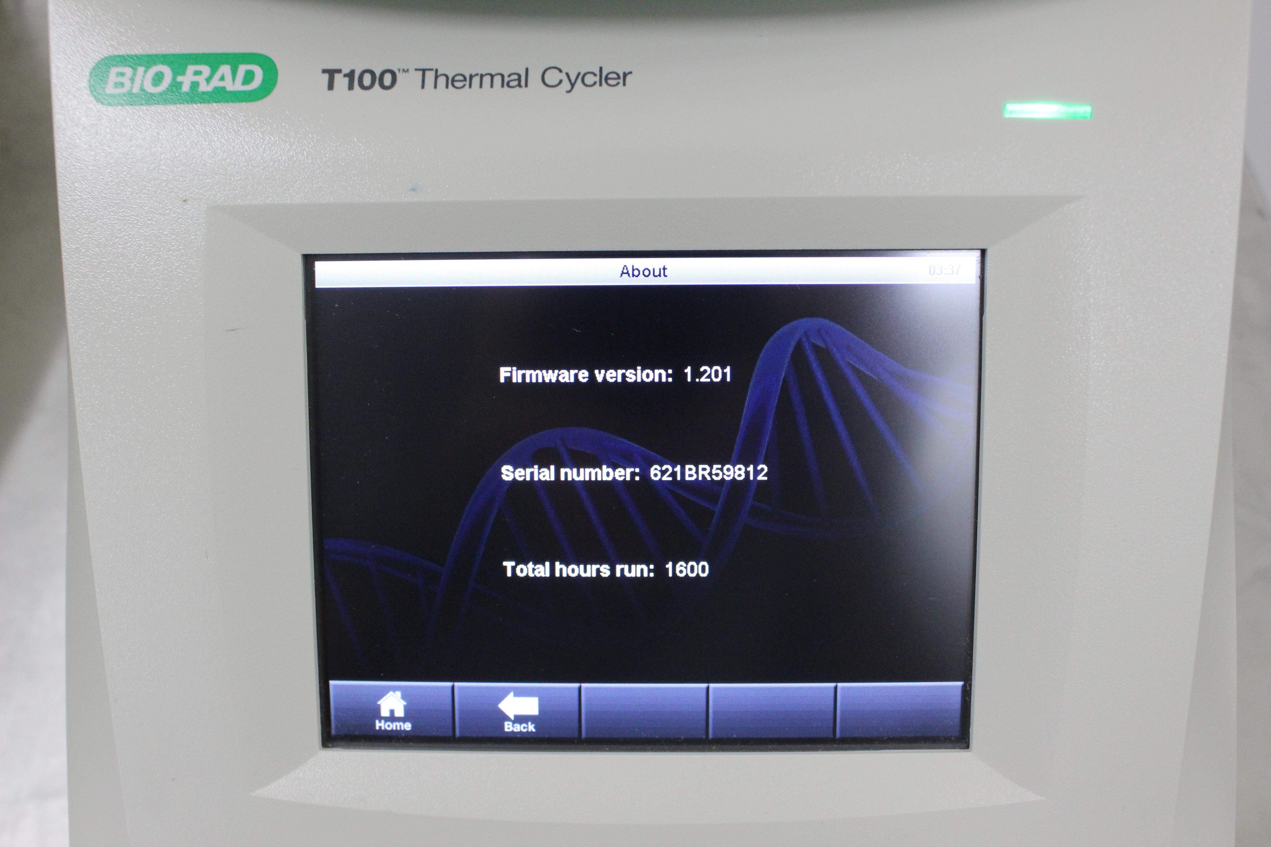 BioRad T100 Thermal Cycler PCR Analyzer Easy Touch Gradient System