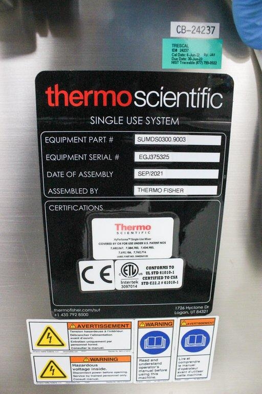 Thermo HyPerforma Single-Use Mixer DS-0300 Bioprocessing System 120V/220V 50/60Hz