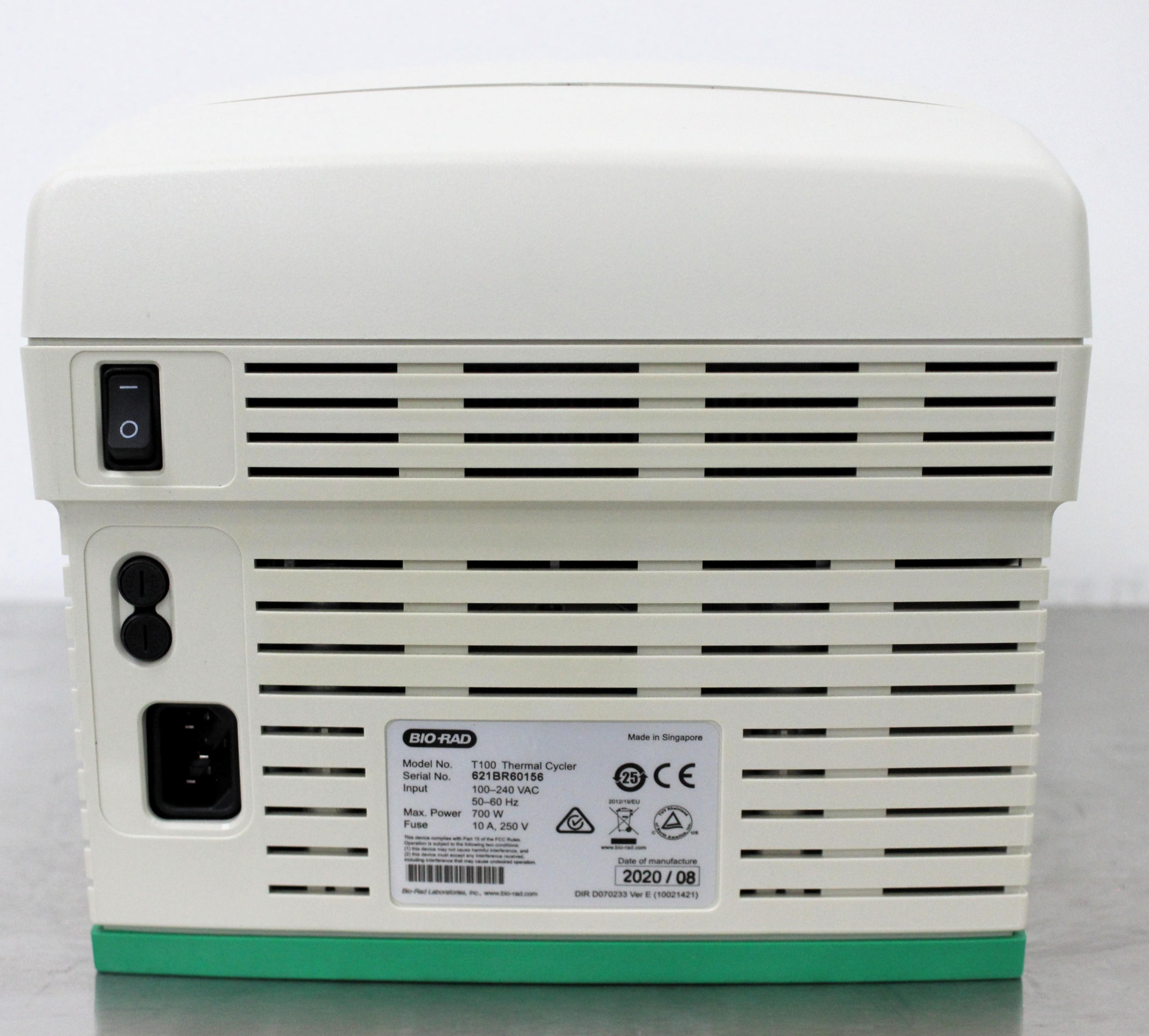 BioRad T100 Thermal Cycler PCR System Compact Touch Screen User Interface