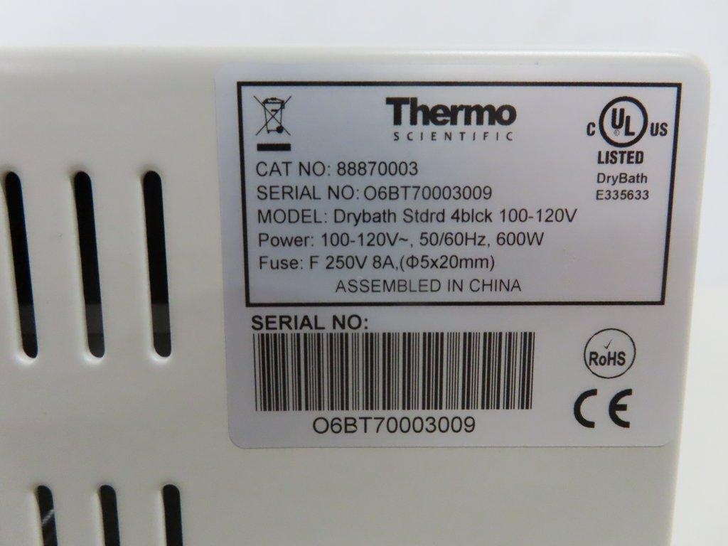 Thermo Scientific Drybath Standard 4 Block - Laboratory Heating Device