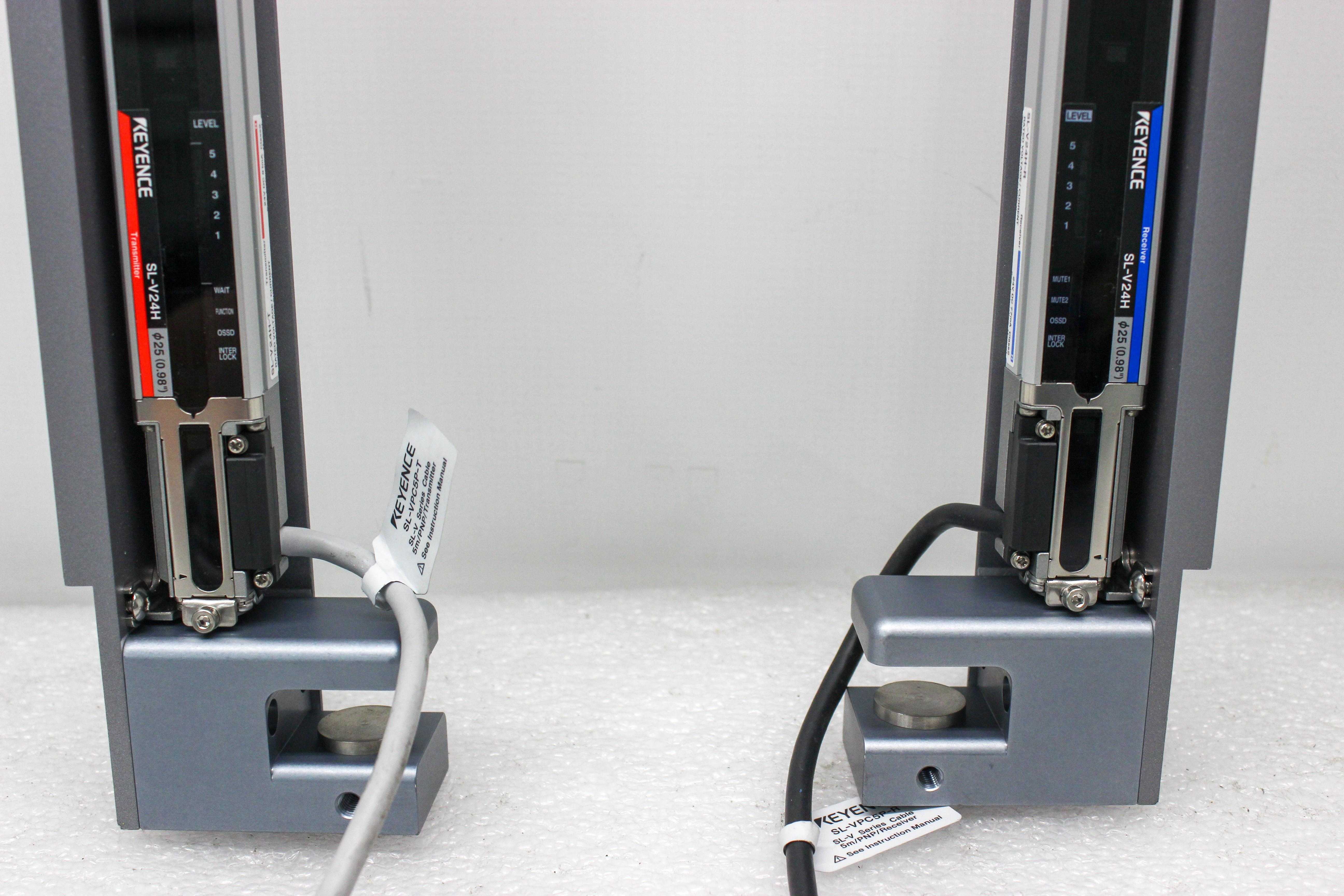 Keyence SL-V24H Light Curtain Transmitter Receiver 550mm 24 Beam Channels