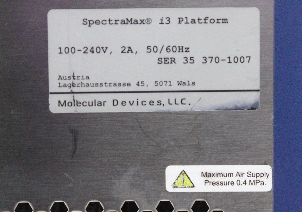Molecular SpectraMax i3 Multi-Mode Microplate Reader 230-1000nm Upgrades