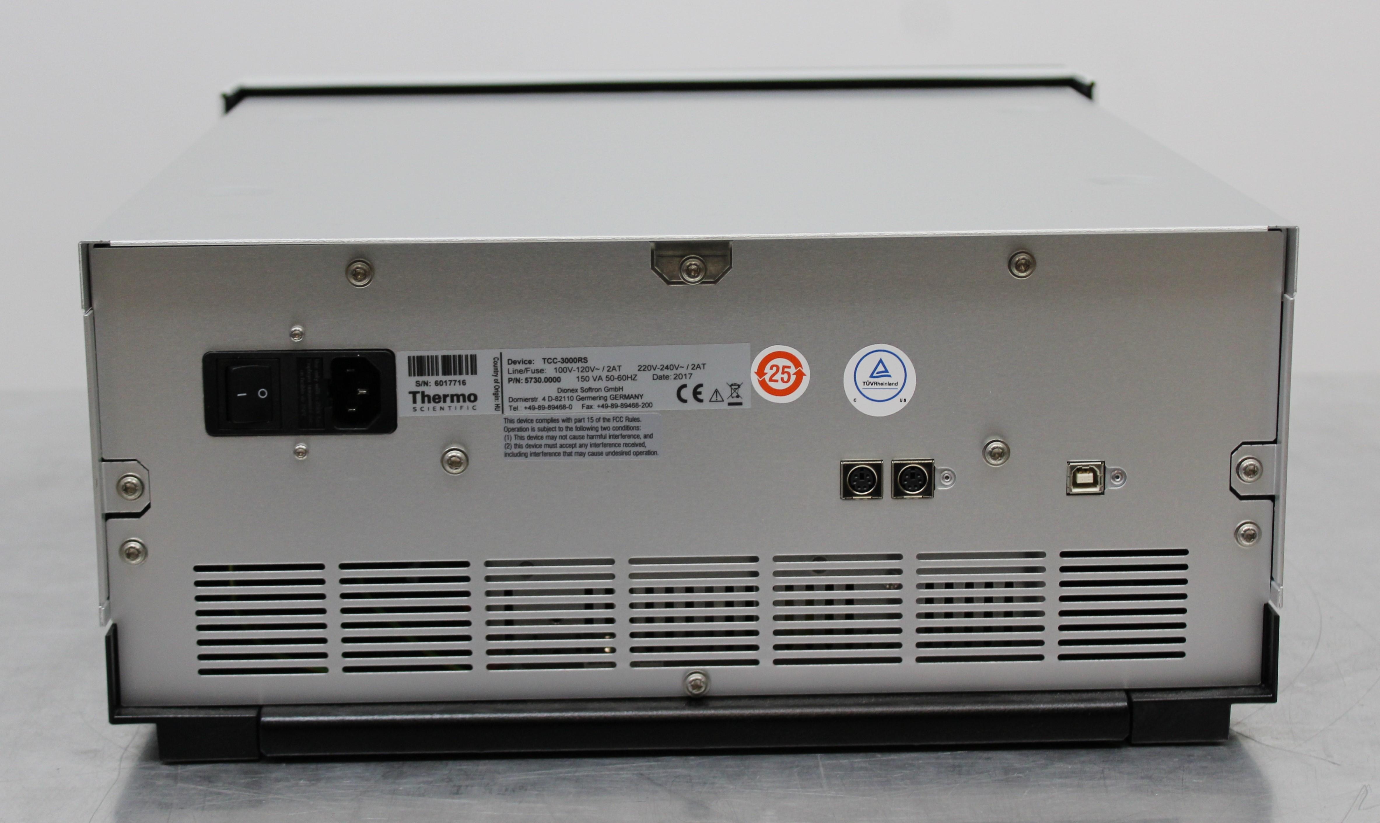 Thermo UltiMate TCC-3000RS Column Compartment 5C-110C Temp Control