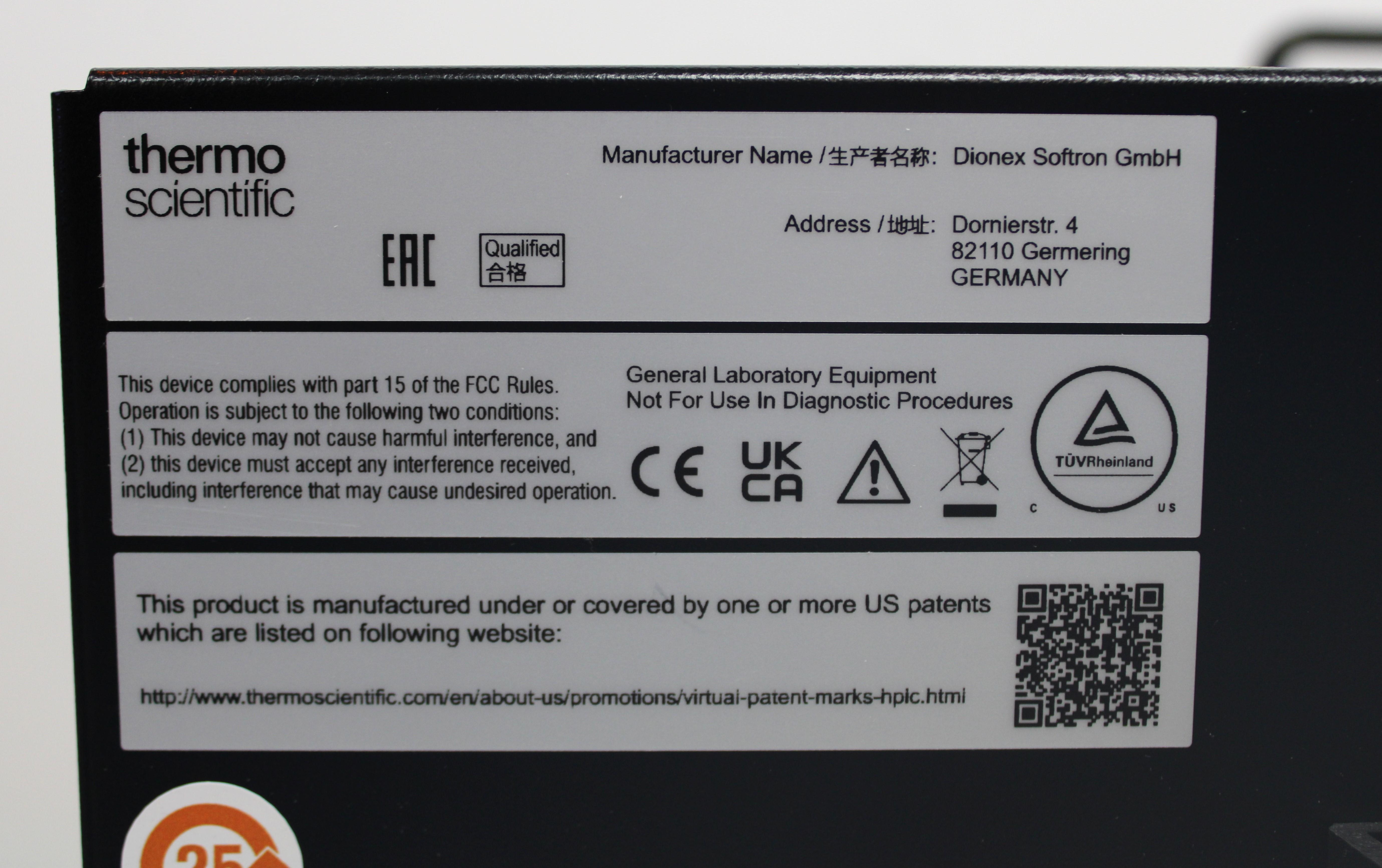 Thermo Vanquish Binary Pump VF-P10-A-01 Nano-Capillary Micro-Flow HPLC 2017