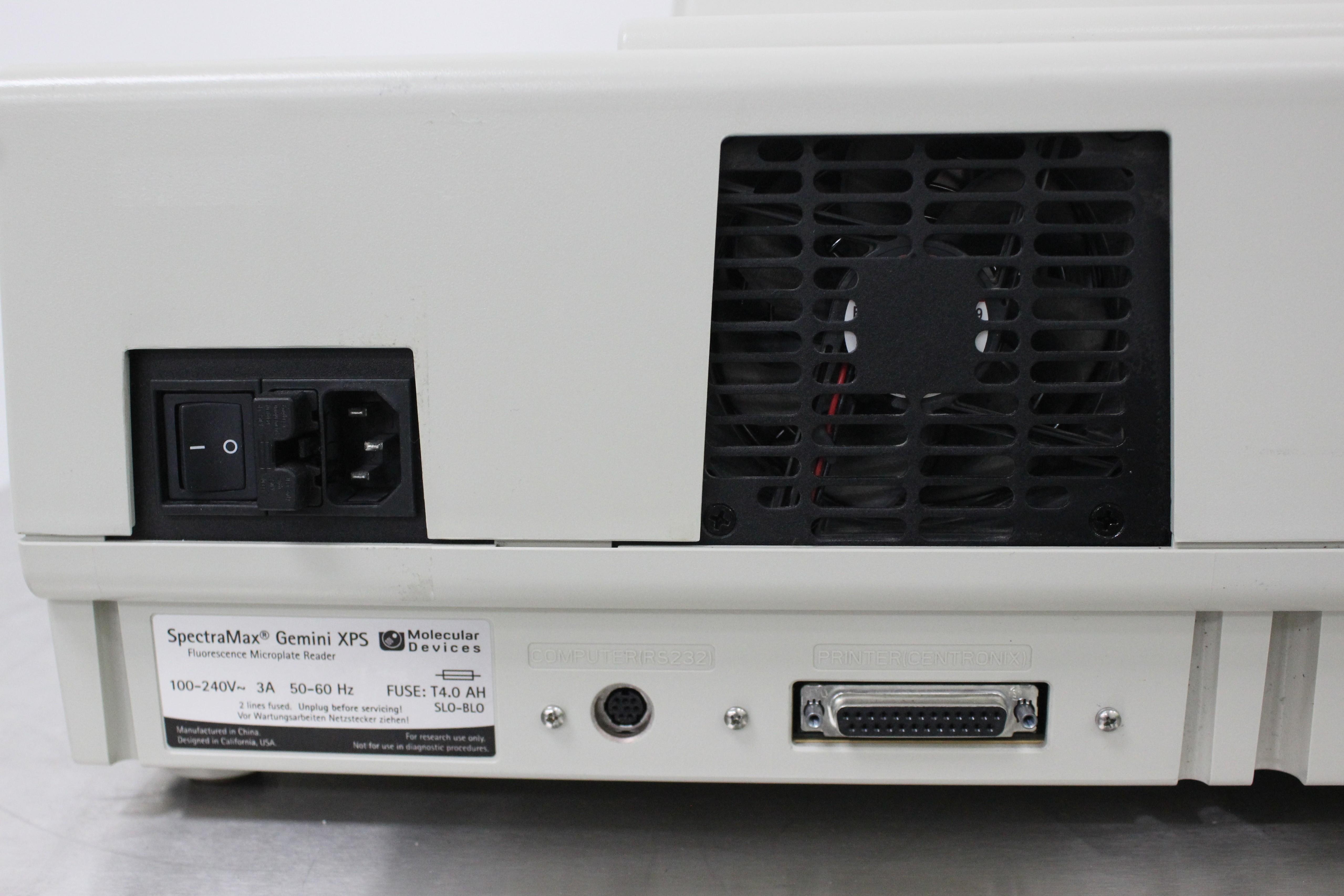 Molecular Devices Spectramax Gemini Fluorescence Reader 6-384 Well 45C Incubator