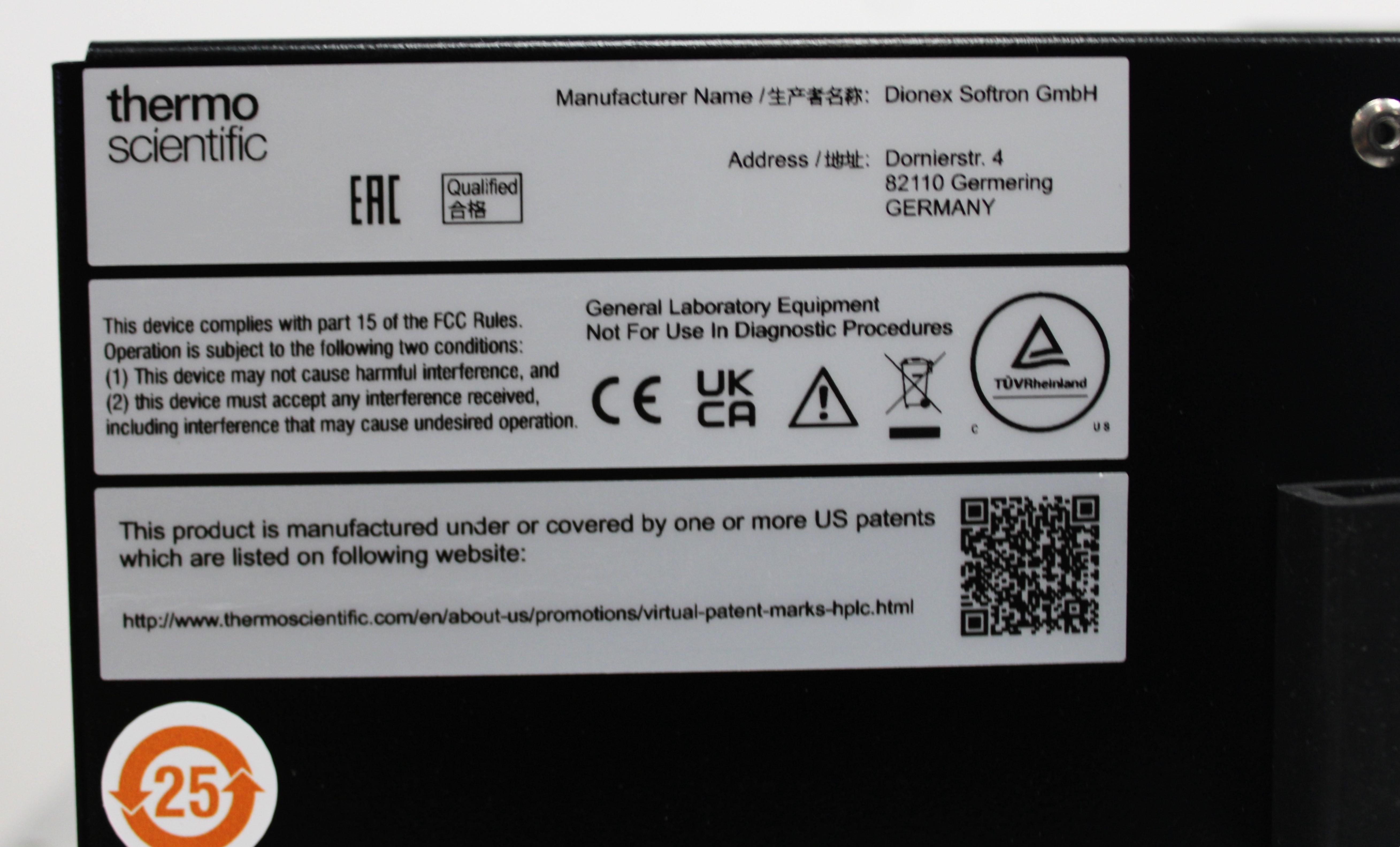 Thermo Vanquish Diode Array Detector HL Array Detection HPLC UHPLC Device