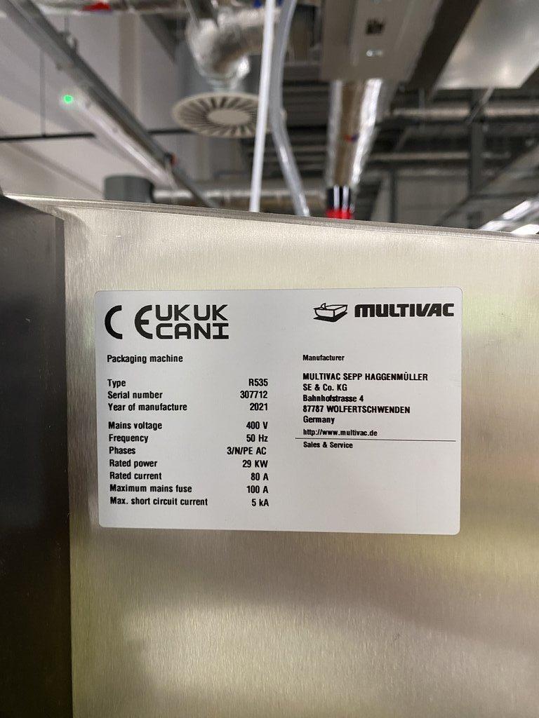Multivac R535 Automated Thermoforming Packaging System with Computer