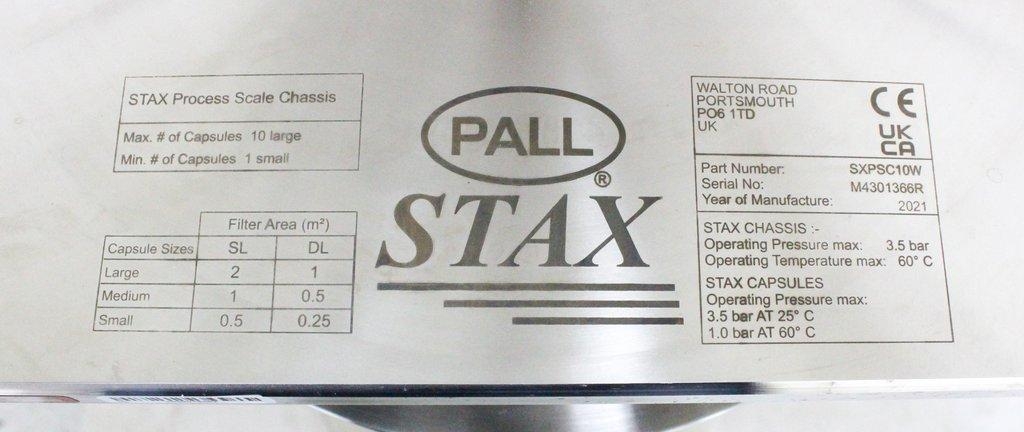 Pall STAX SXPSC10W Process Scale Chassis Filtration System Near New