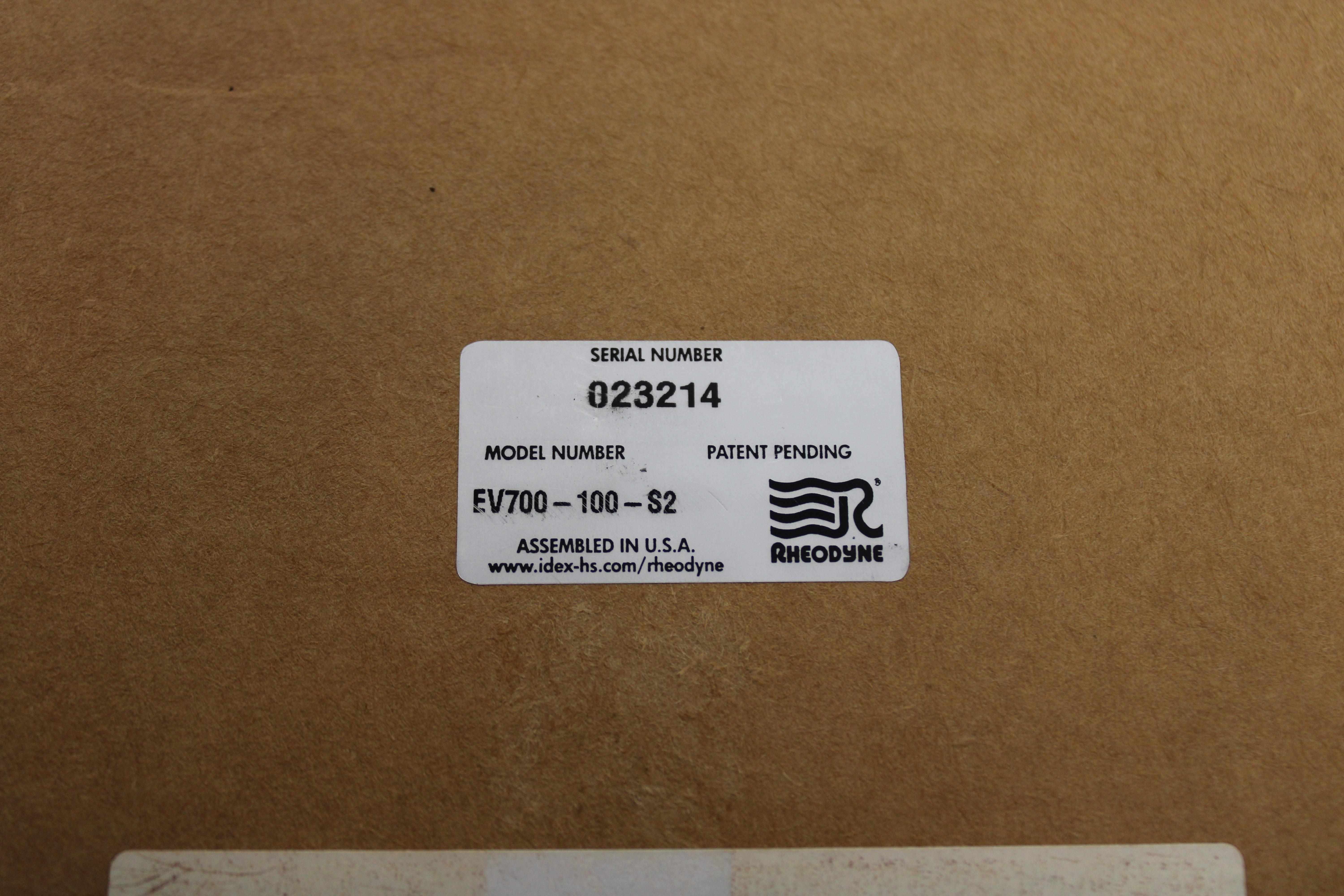 Rheodyne EV700-100-WA Automated Switching Valve for Chromatography, QC Analysis