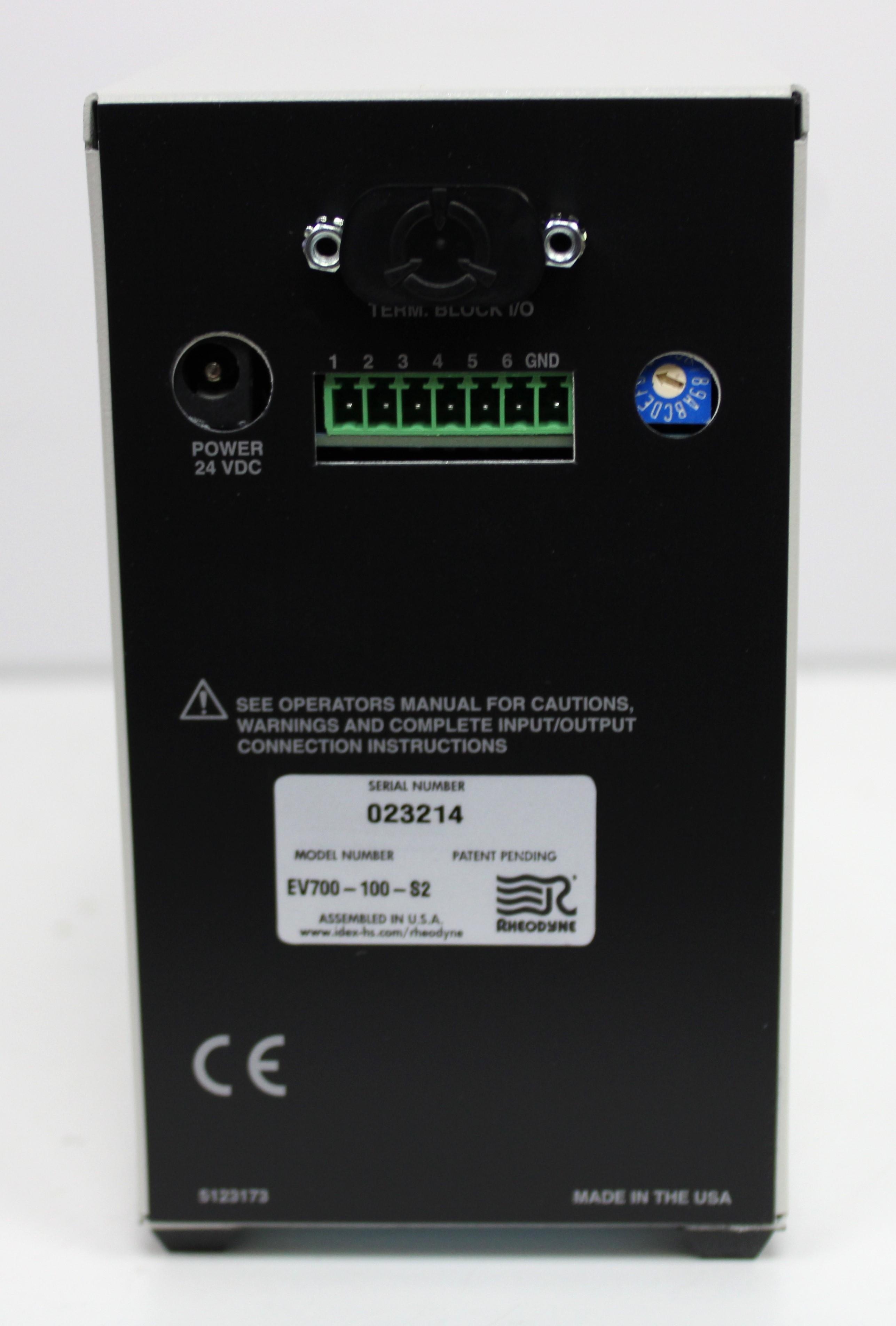 Rheodyne EV700-100-WA Automated Switching Valve for Chromatography, QC Analysis