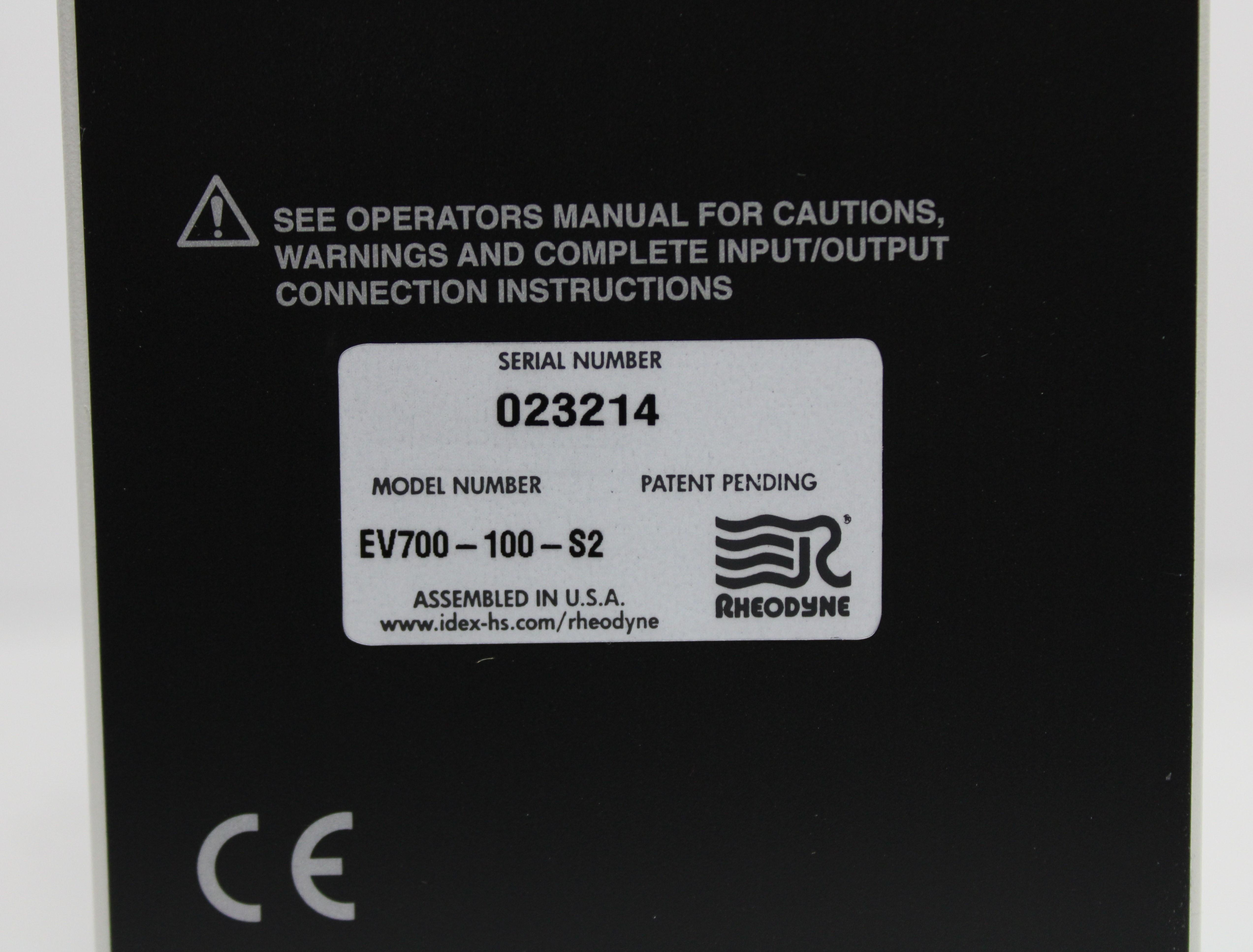 Rheodyne EV700-100-WA Automated Switching Valve for Chromatography, QC Analysis