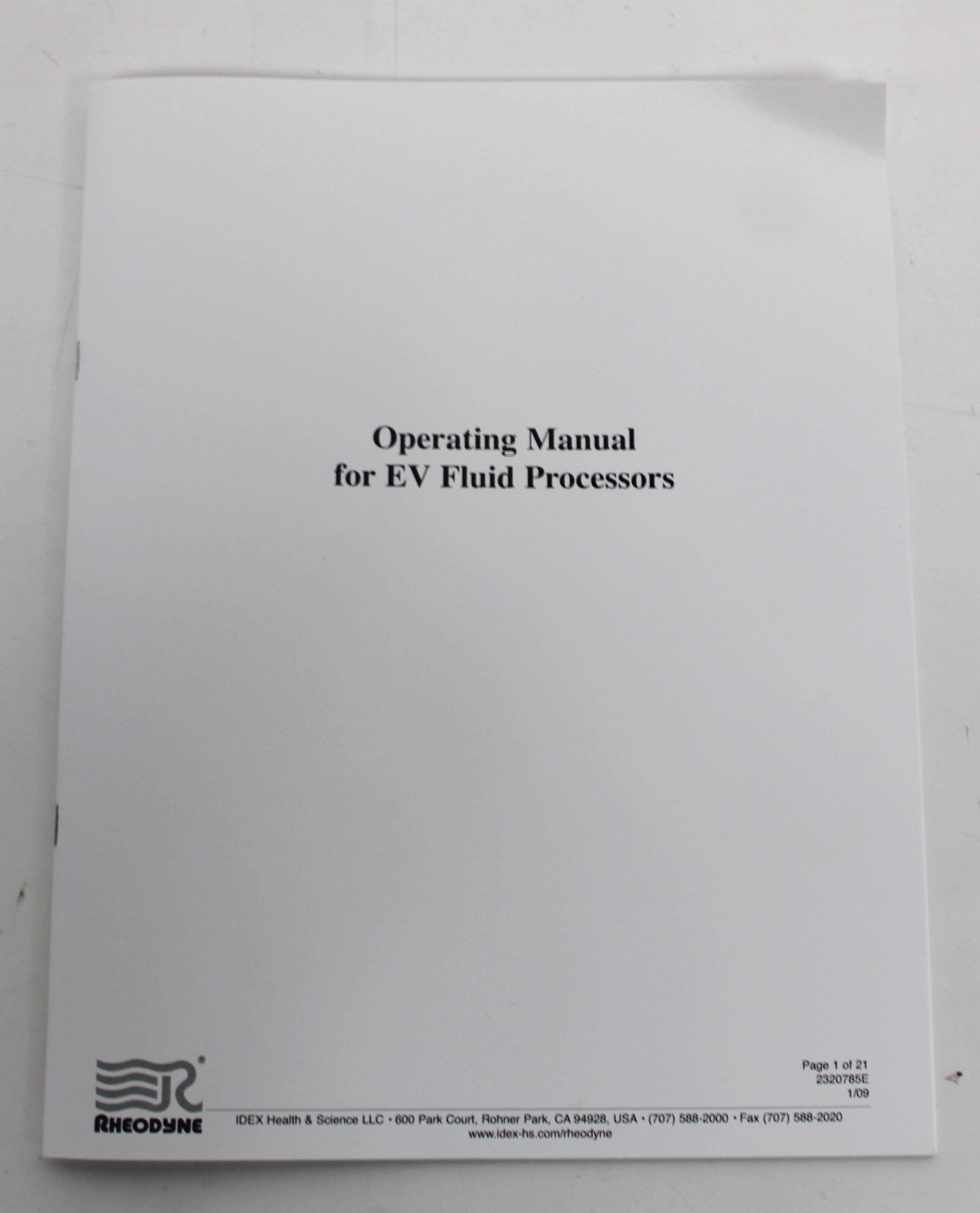 Rheodyne EV700-100-WA Automated Switching Valve for Chromatography, QC Analysis