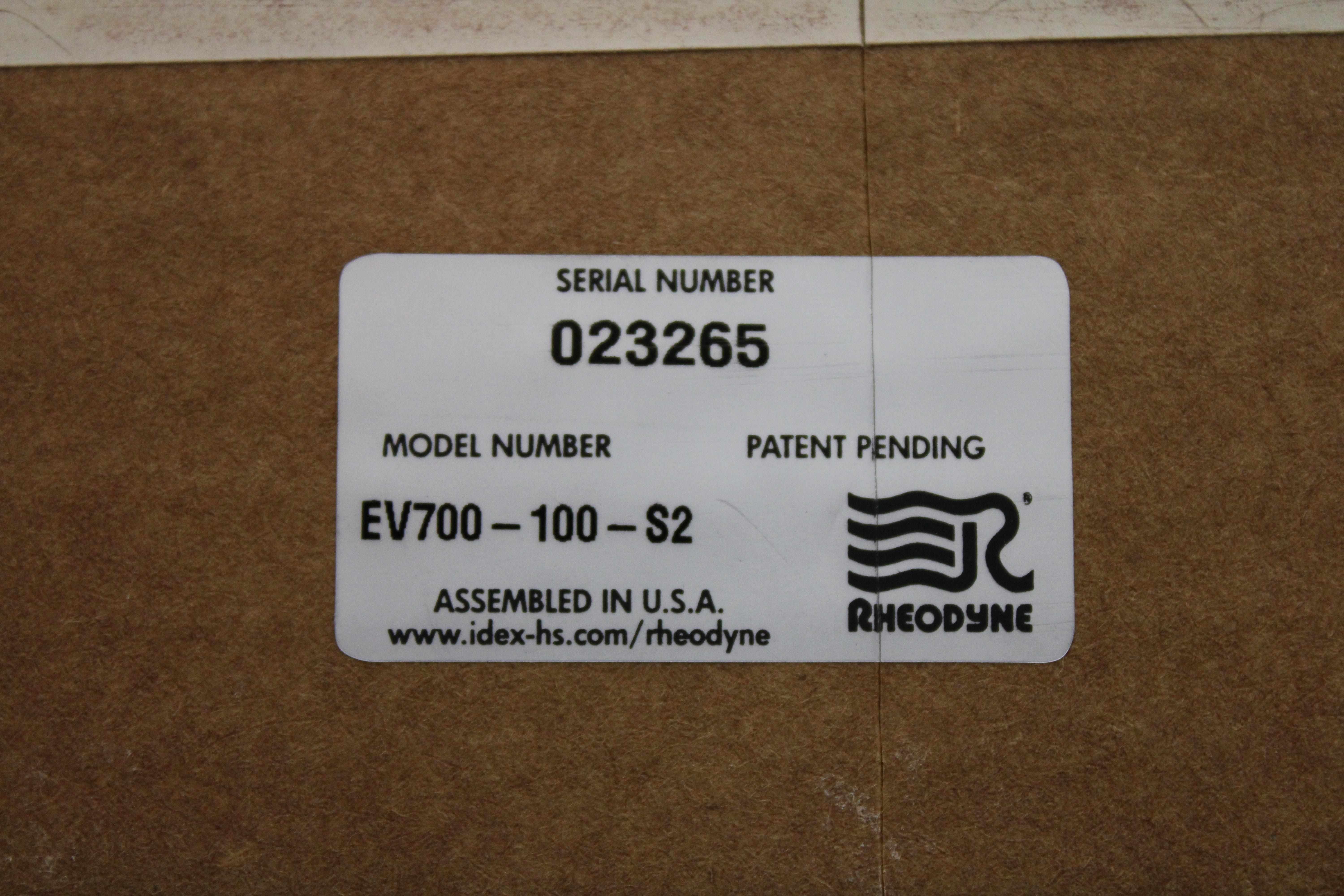 Rheodyne EV700-100-WA Analytical Valve Chiral Chromatography Function