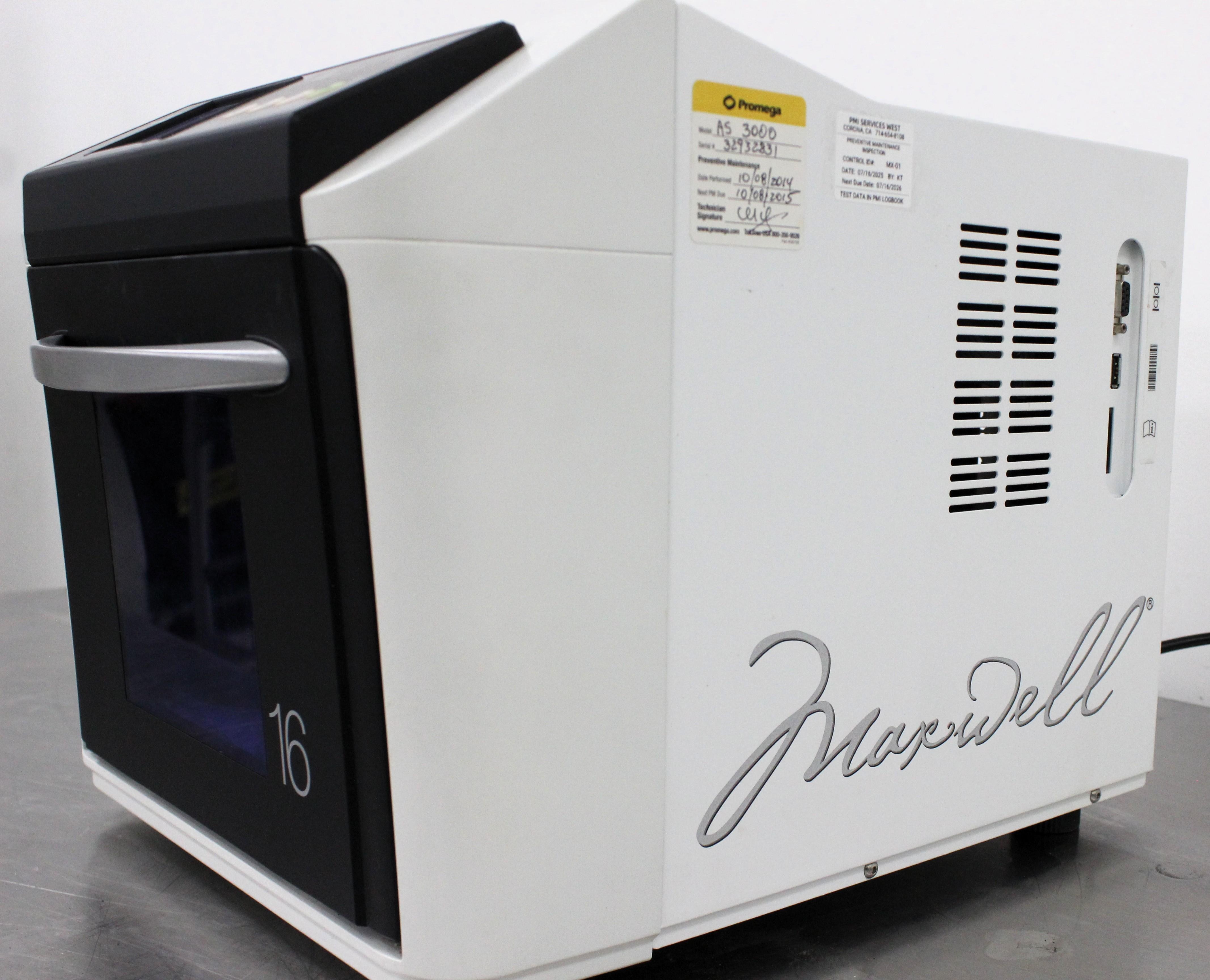 Promega Maxwell 16 Magnetic Particle Processor Genomic DNA/RNA Purification