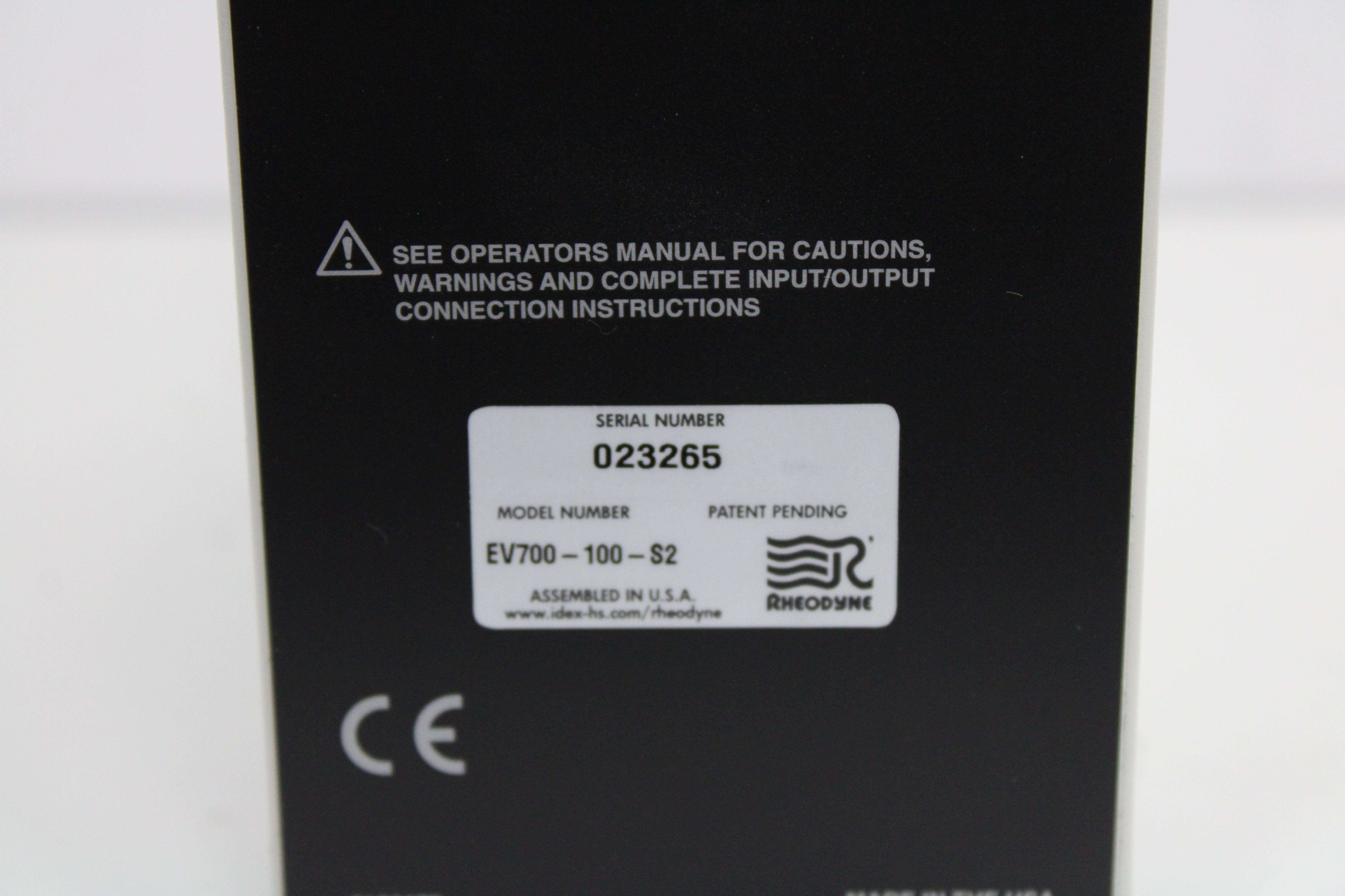 Rheodyne EV700-100-WA Analytical Valve Chiral Chromatography Function