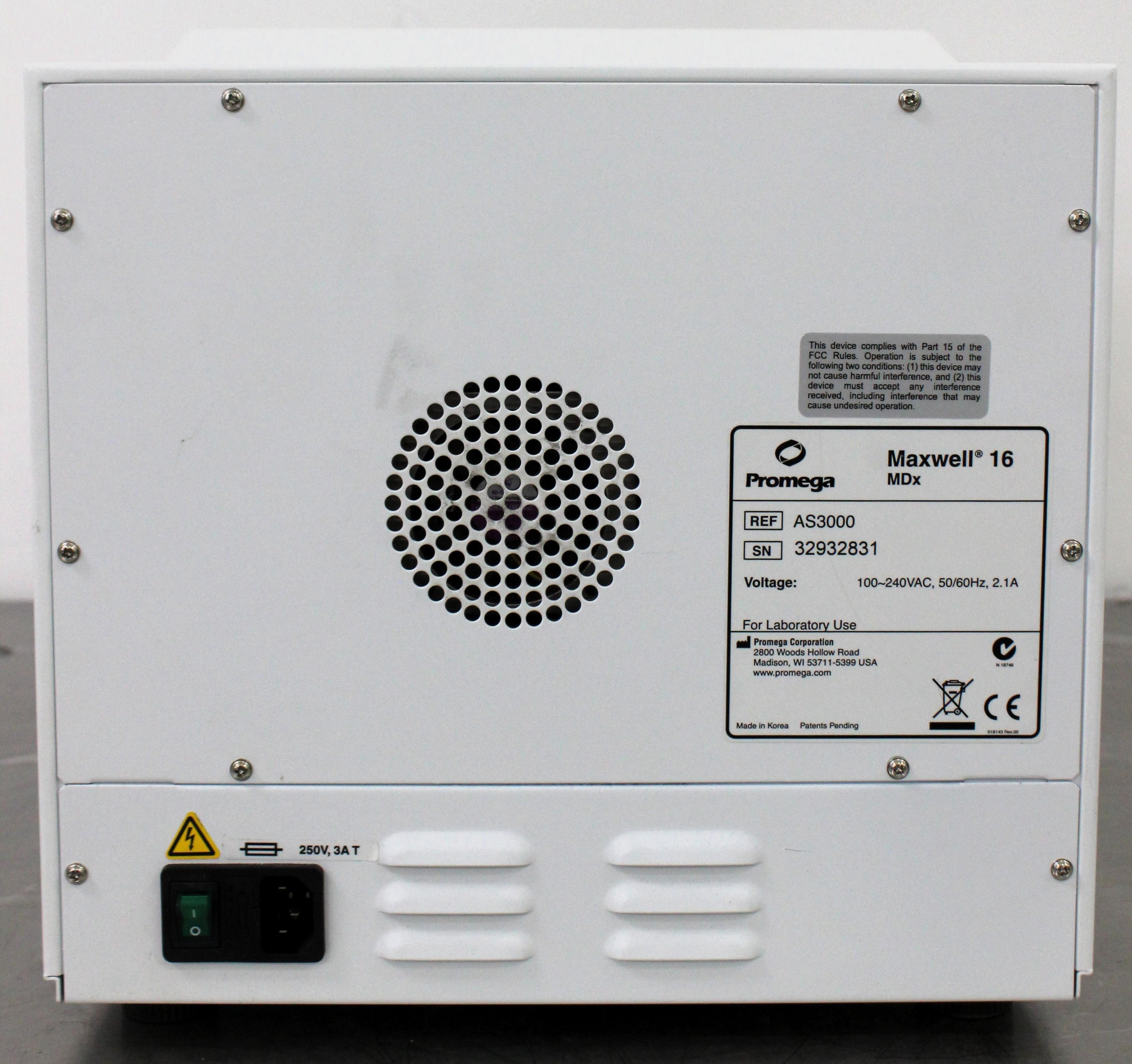 Promega Maxwell 16 Magnetic Particle Processor Genomic DNA/RNA Purification