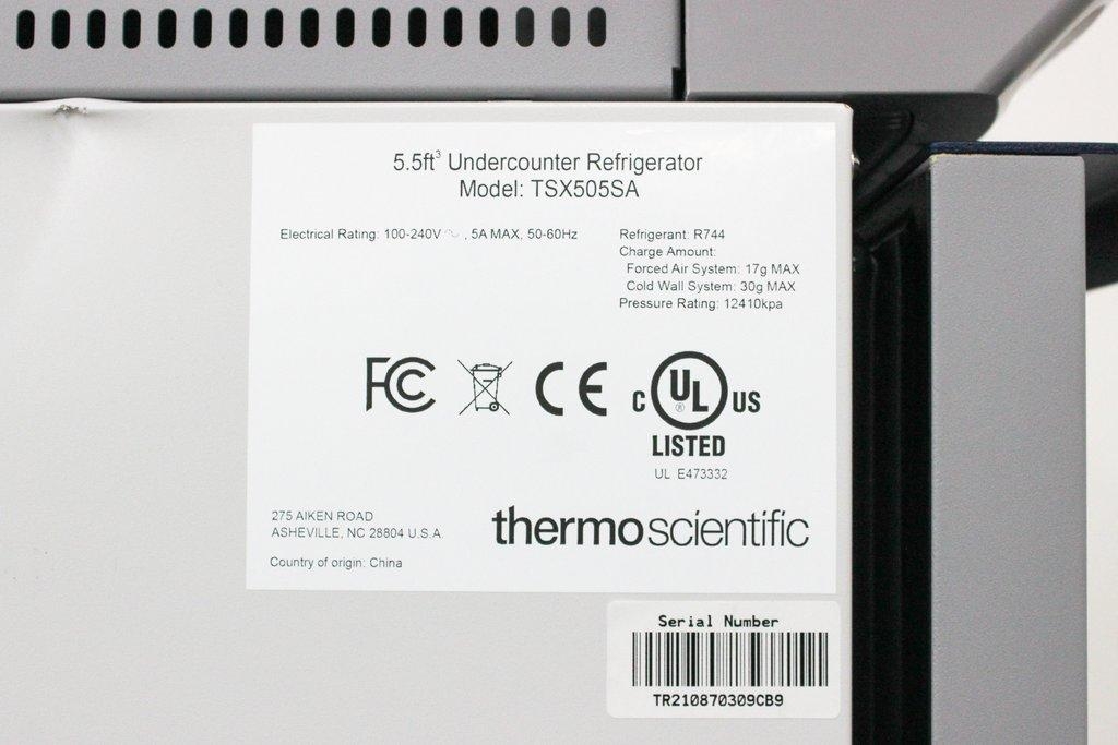 Thermo Scientific TSX505SA Laboratory Refrigerator 156L 3-7°C V-Drive