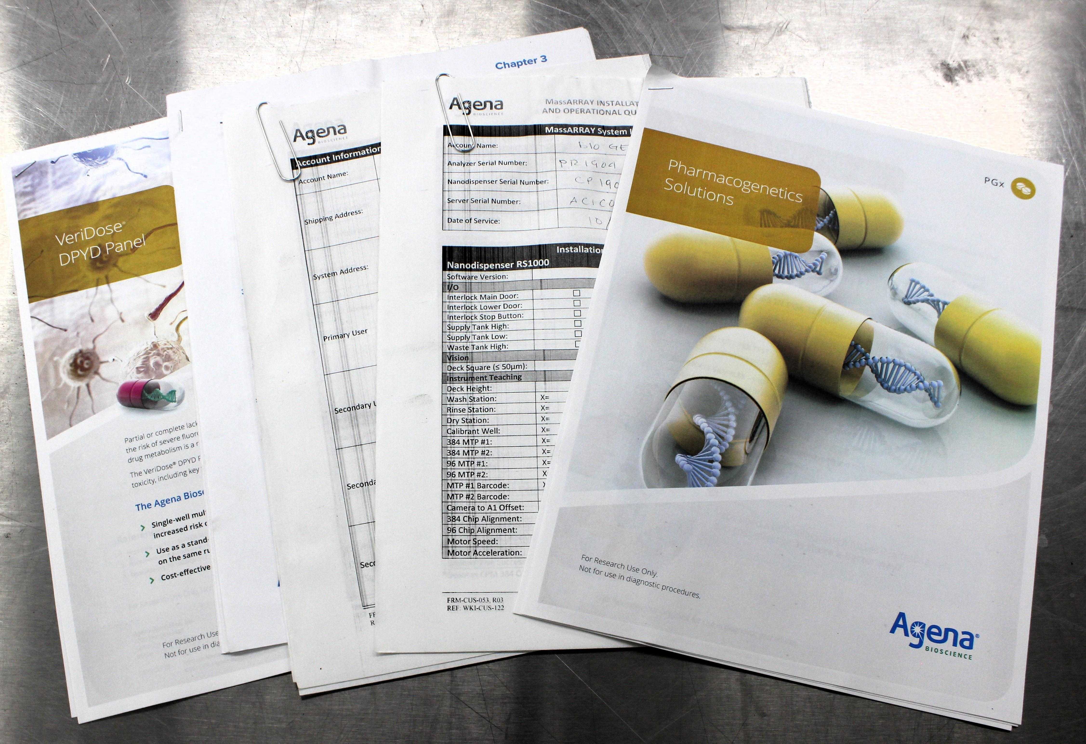 Agena MassARRAY Analyzer 4 Automated DNA Analysis 960 Samples Low Error Risk