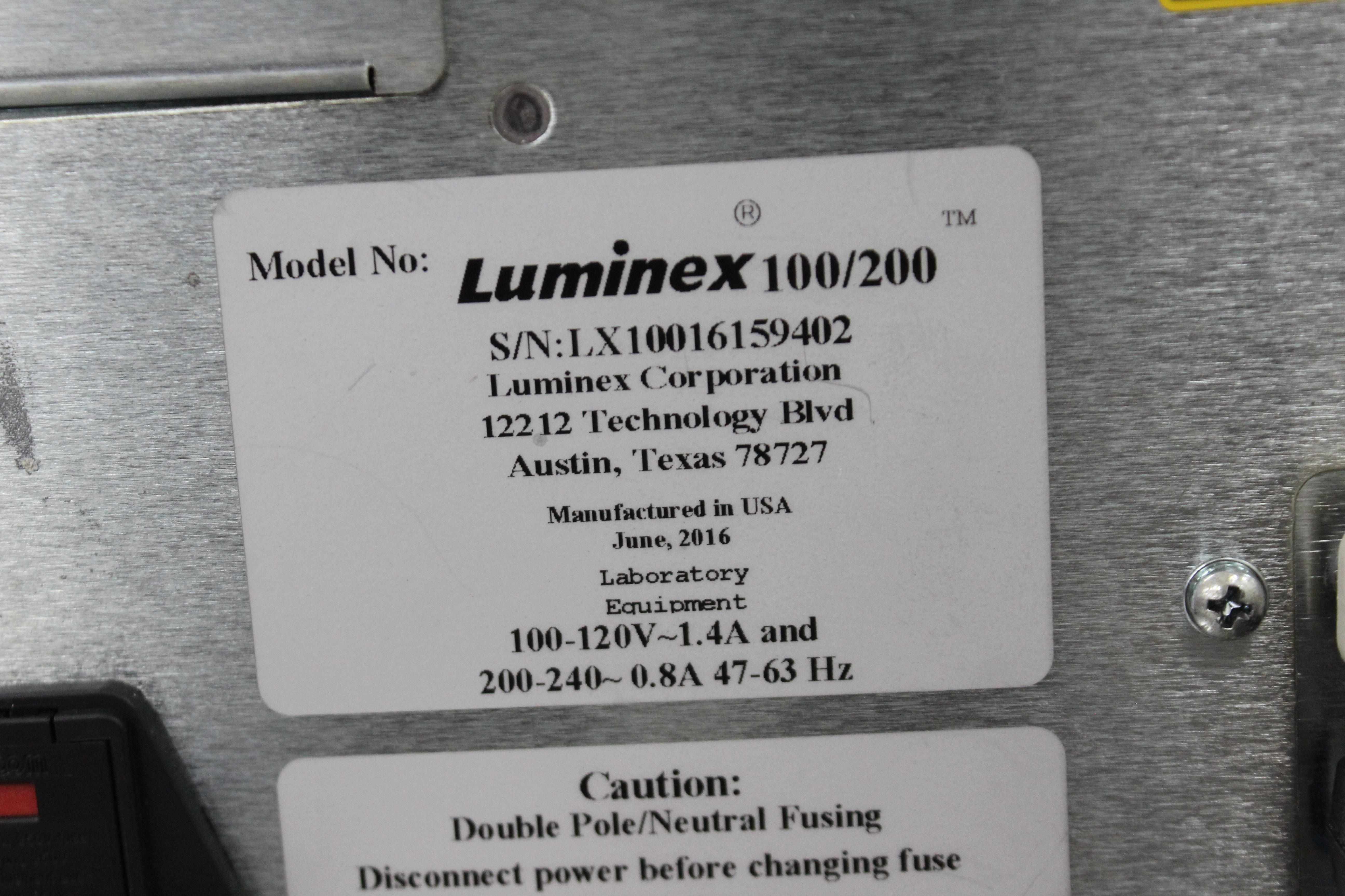 Luminex 100/200 xMAP Immunoassay Analyzer with Computer & Software Installed