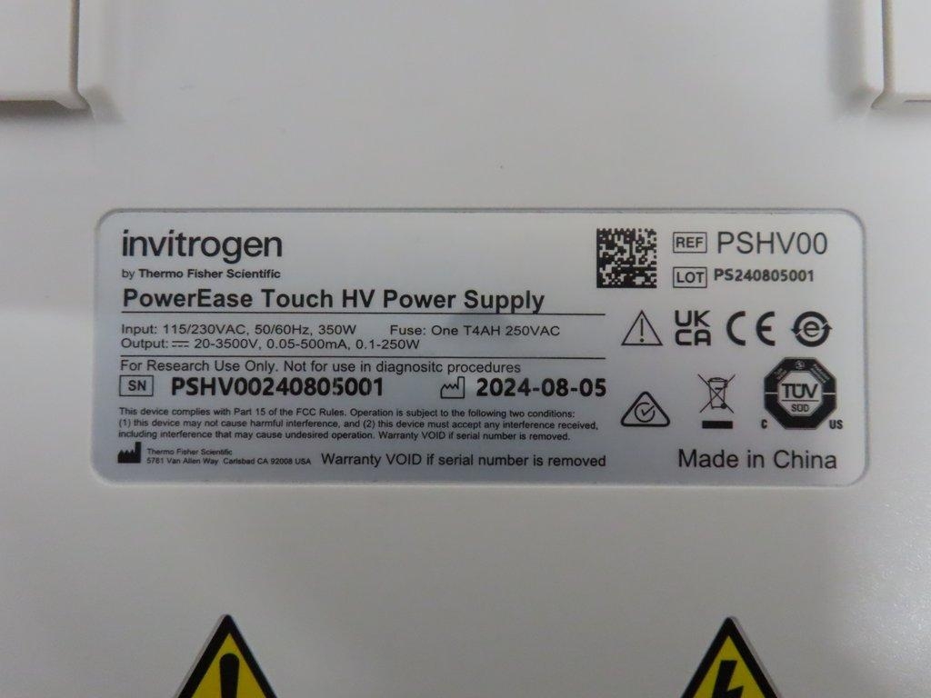 Thermo PowerEase Touch HV Power Supply - Electrophoresis Applications