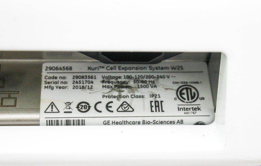GE Healthcare Xuri Cell Expansion System W25 Bioreactor for Cell Culture